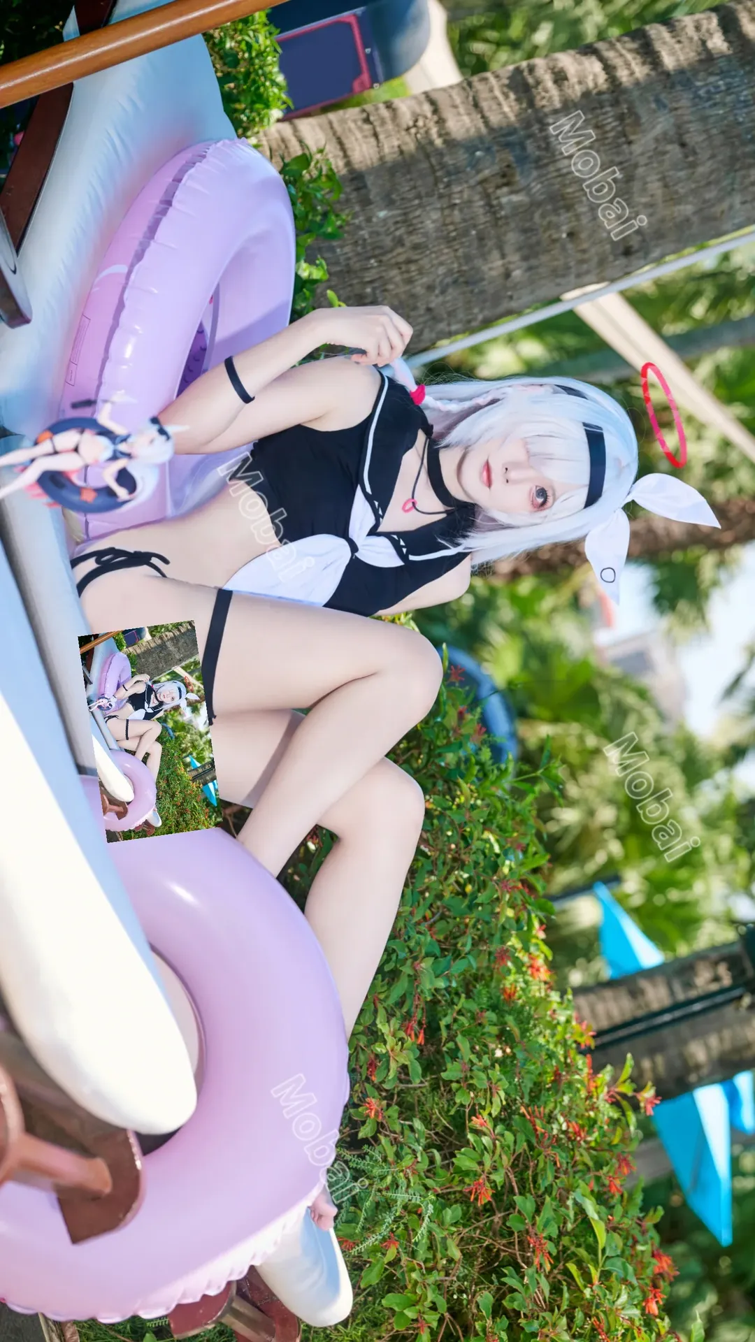 普拉娜cos 蔚蓝档案 同人手办泳装正片 - 第 4 张
