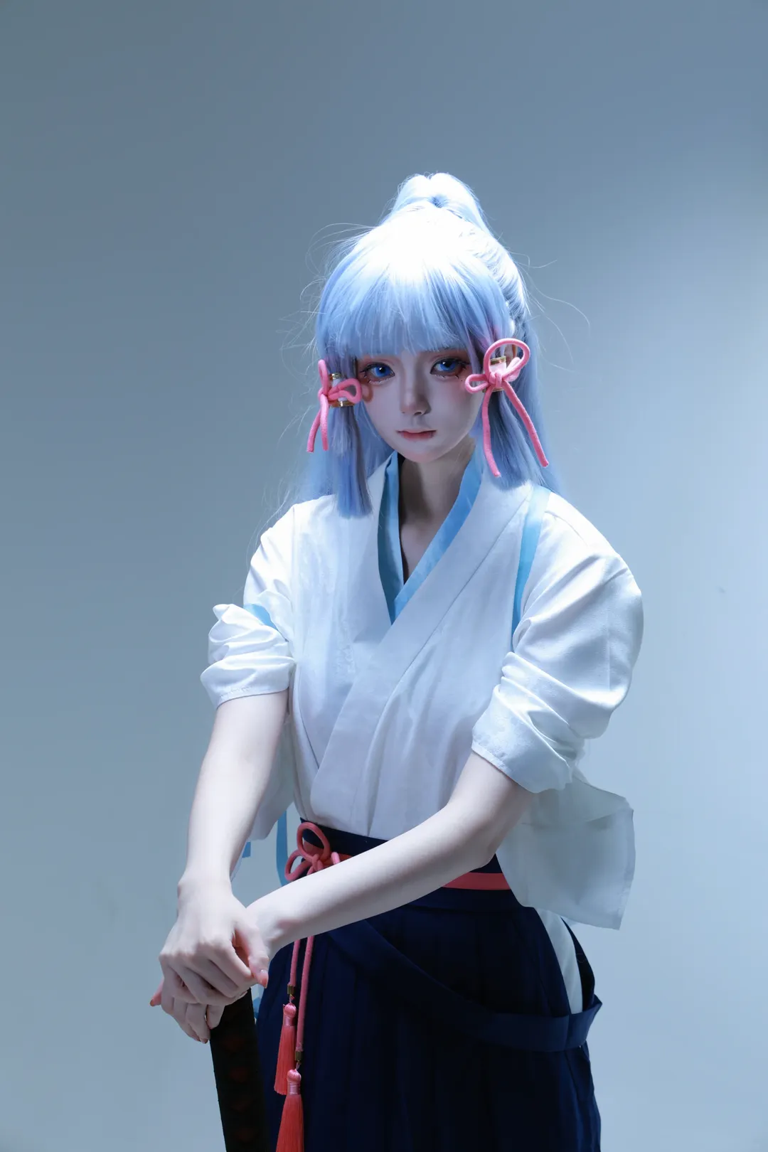 【神里绫华cos】原神剑道服，与哥哥切磋剑艺 - 第 3 张