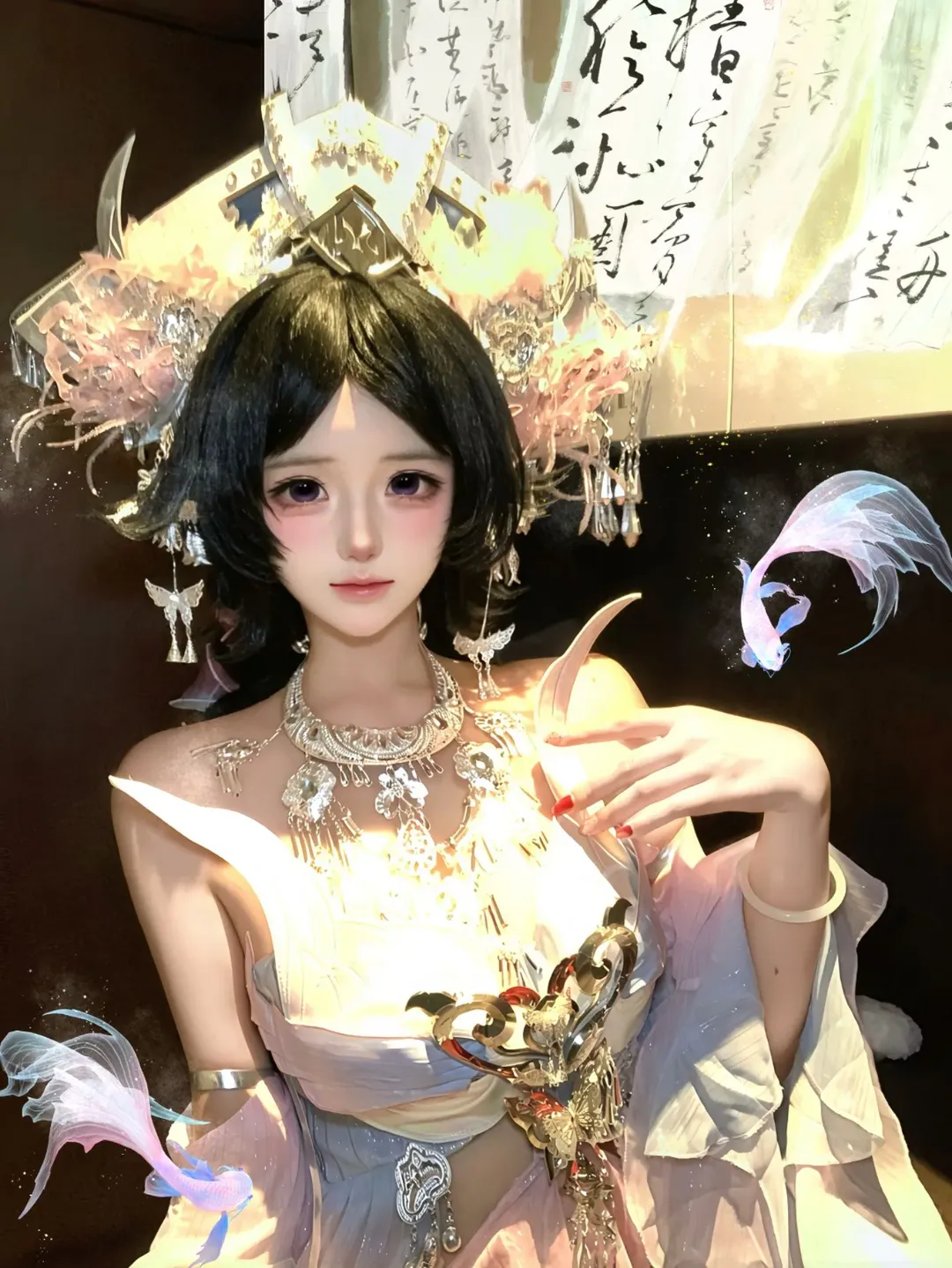 【西施cos】王者荣耀乘鲤谣的奇幻氛围 - 第 1 张