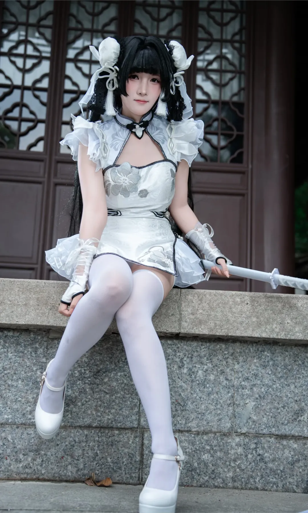 【殷紫萍cos】永劫无间玉髓冰心，园林随拍 - 第 1 张