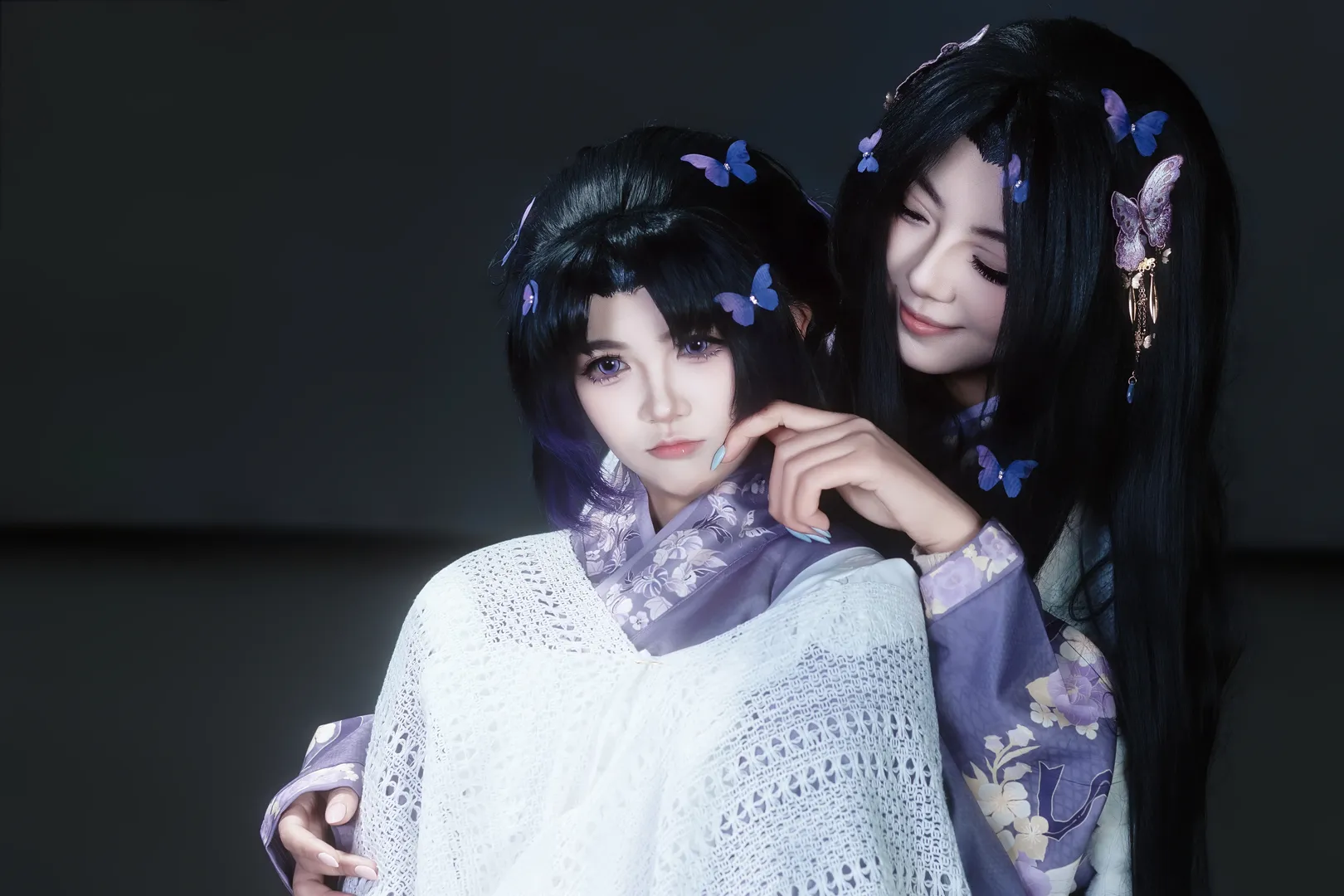 【蝴蝶香奈惠&蝴蝶忍cos】鬼灭之刃双生紫蝶的羁绊 - 第 2 张