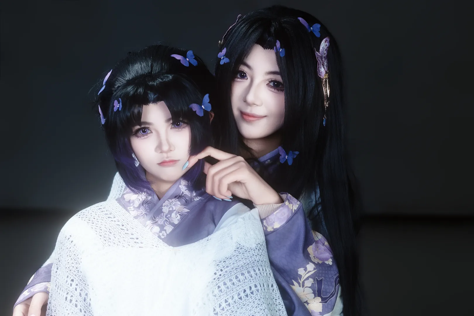 【蝴蝶香奈惠&蝴蝶忍cos】鬼灭之刃双生紫蝶的羁绊 - 第 3 张