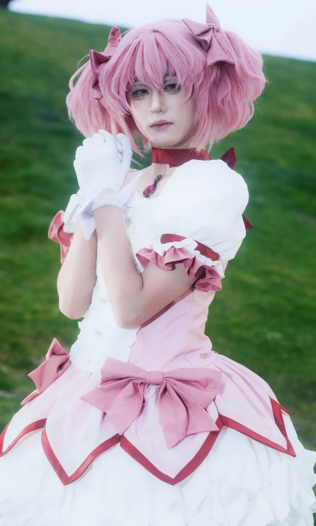 【鹿目圓cos】魔法少女小圓的草地上，細線牽引出溫柔與憂鬱 - 第 3 張