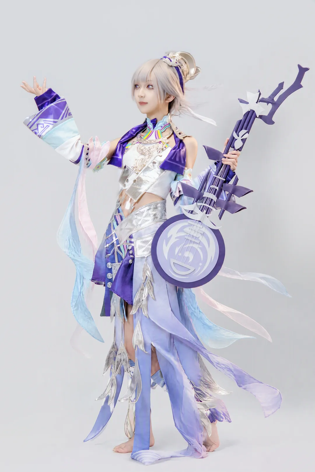 楊玉環cos 王者榮耀銀翎春語 一曲絃音入夢山河 - 第 4 張