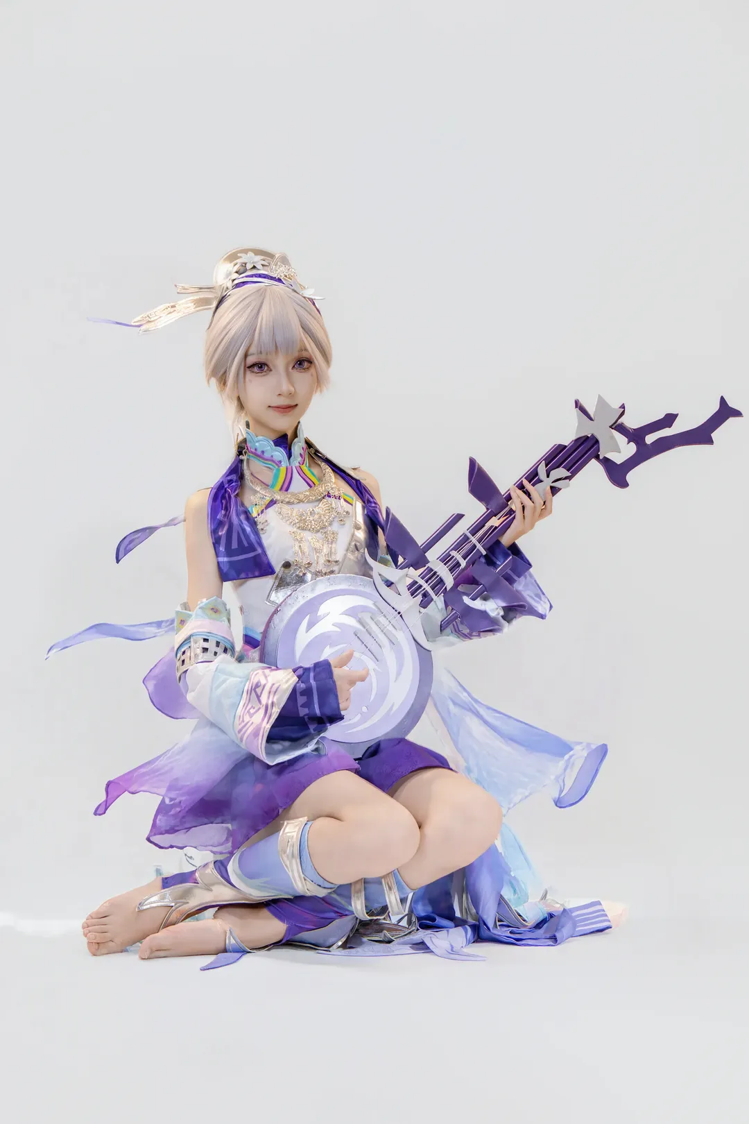 【杨玉环cos】王者荣耀银翎春语，白棚里的国风苗疆少女 - 第 3 张