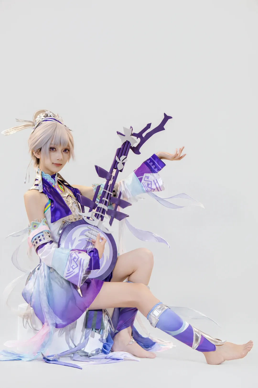 【杨玉环cos】王者荣耀银翎春语，白棚里的国风苗疆少女 - 第 4 张