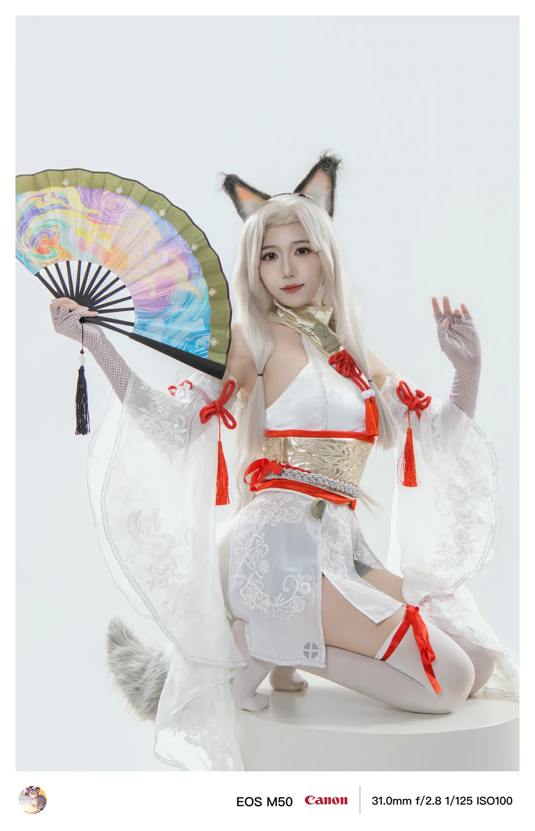 永劫无间土御门胡桃cos，白狐垂尾棚拍记录 - 第 2 张