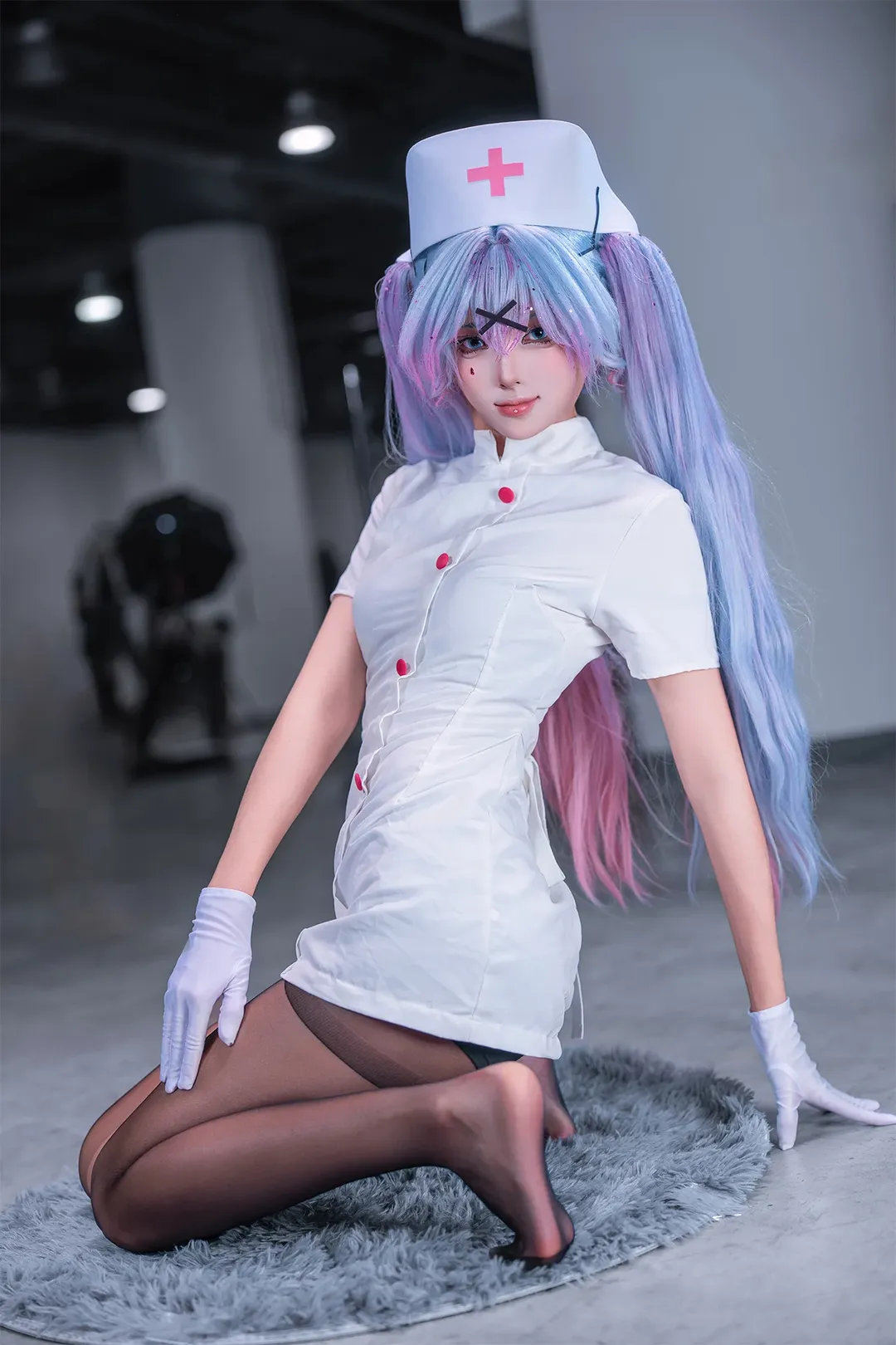【初音未来cos】兔子洞里的护士与黑色支架的拍摄纪实 - 第 2 张