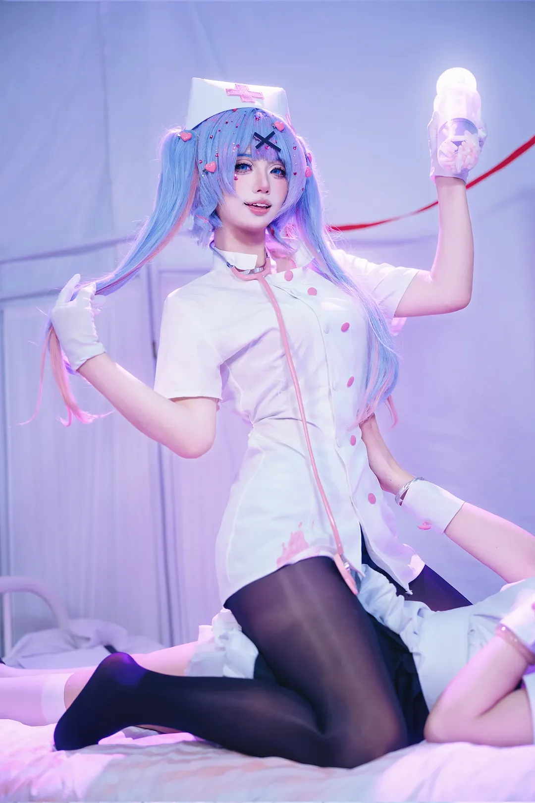 【初音未来cos】兔子洞护士，病娇氛围的拍摄心得 - 第 2 张