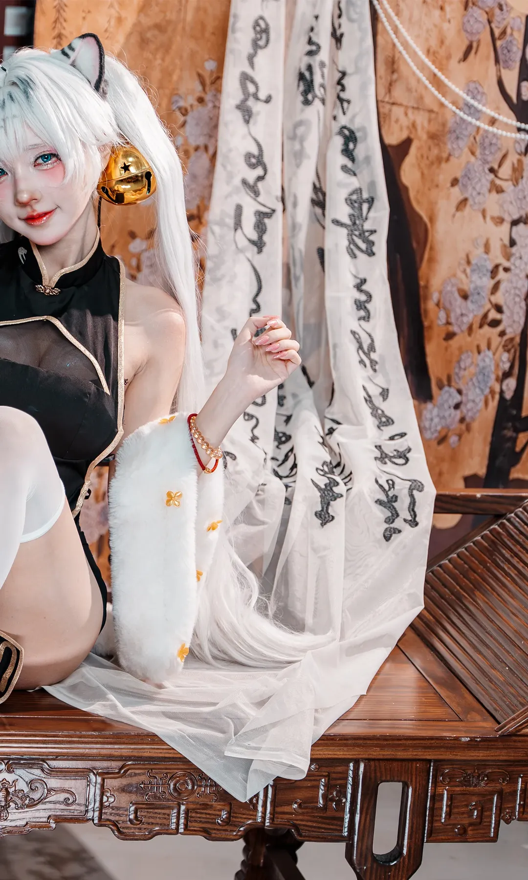 白虎娘改良旗袍，萌虎下山嗷呜 - 第 4 张