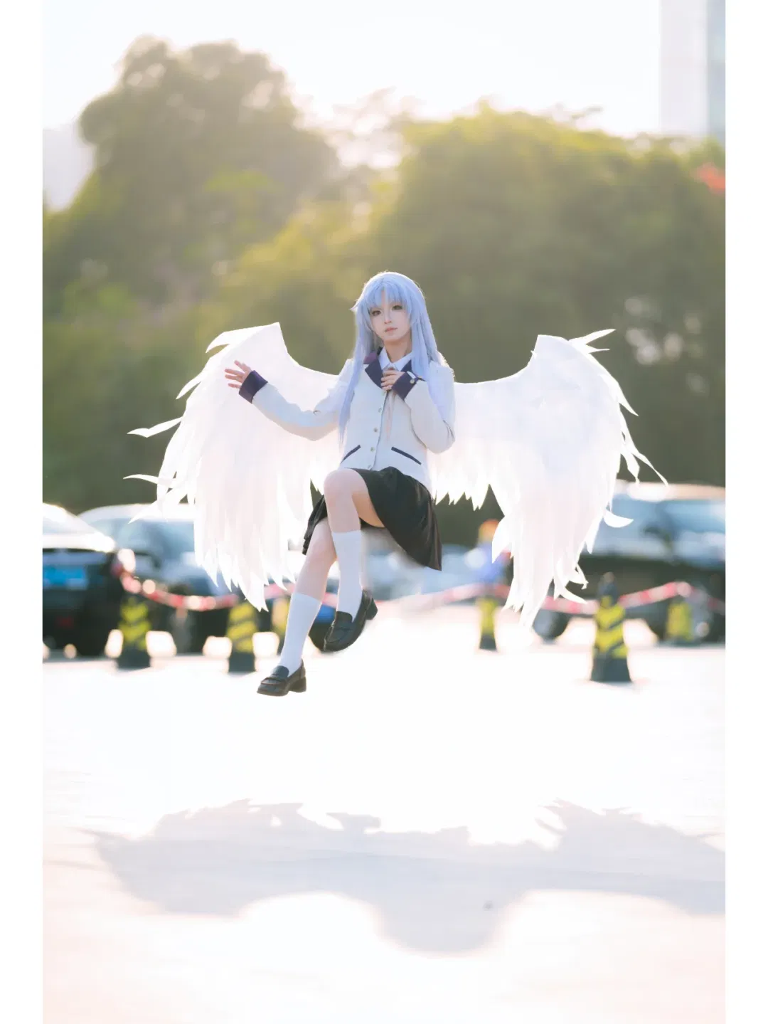 【立华奏cos】AngelBeats的治愈天使，闪光灯发光人像 - 第 2 张