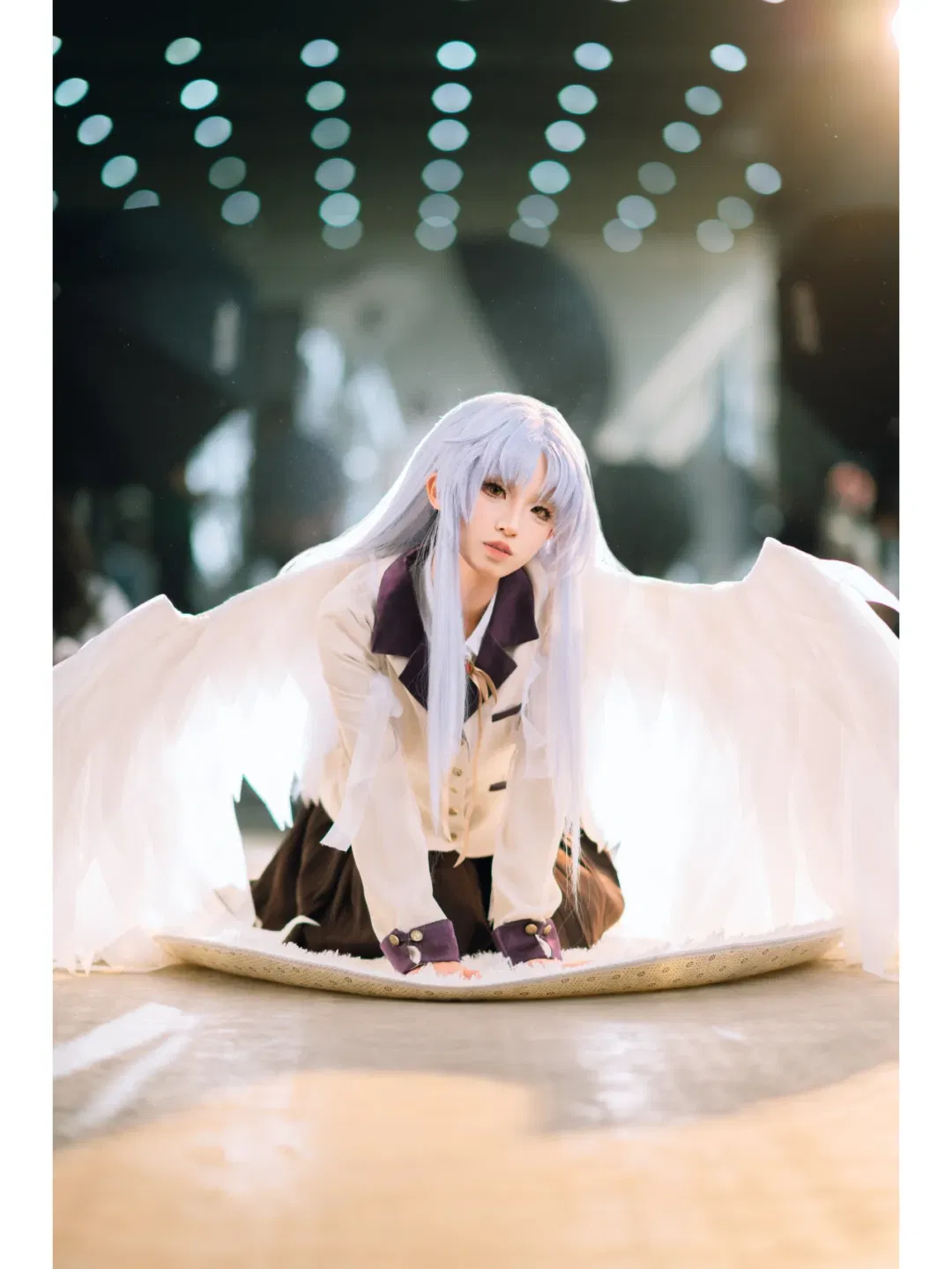 【立华奏cos】AngelBeats的治愈天使，闪光灯发光人像 - 第 8 张