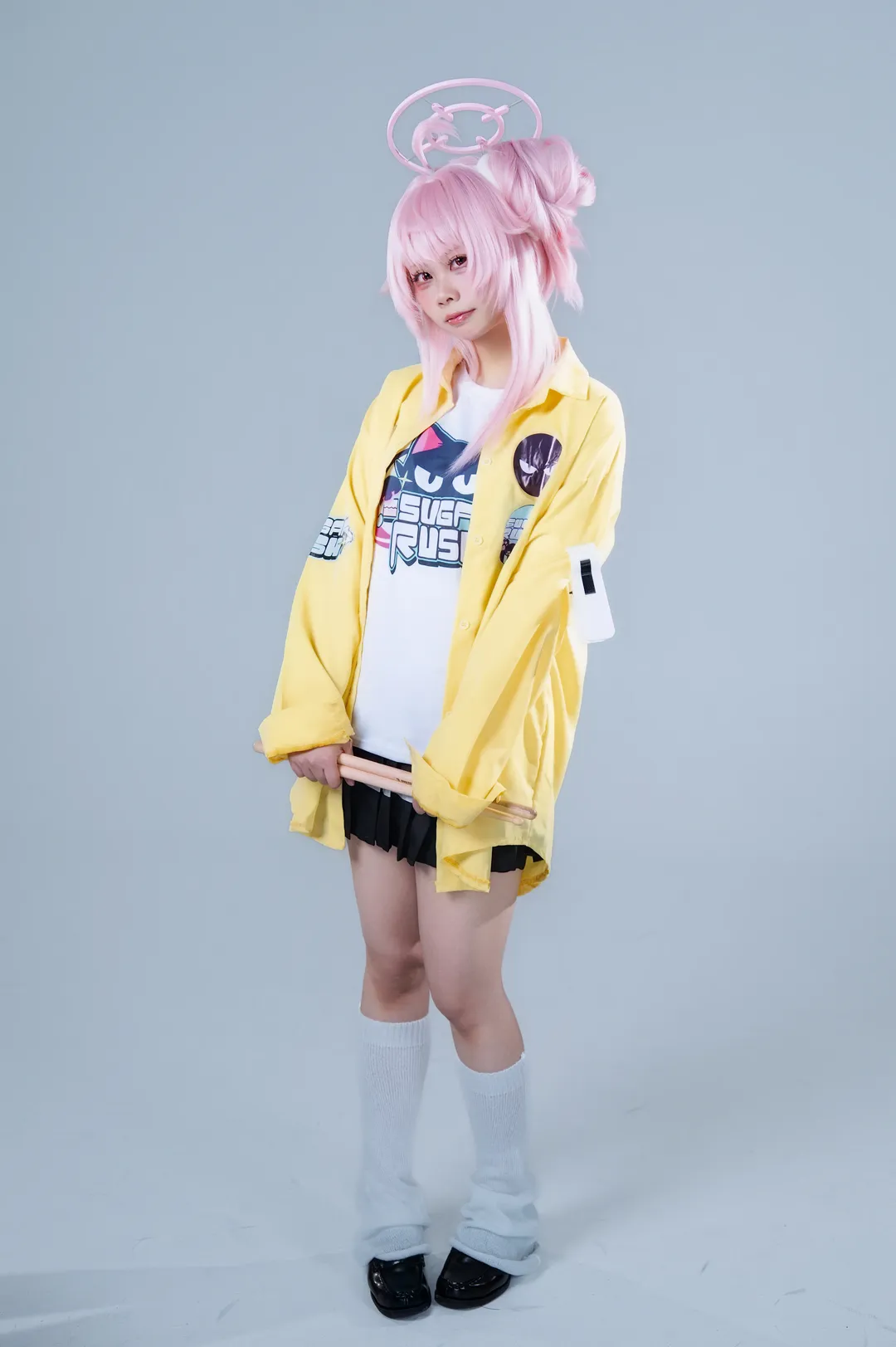 【柚鸟夏cos】蔚蓝档案乐队小夏，一起踏上摇滚之路 - 第 5 张