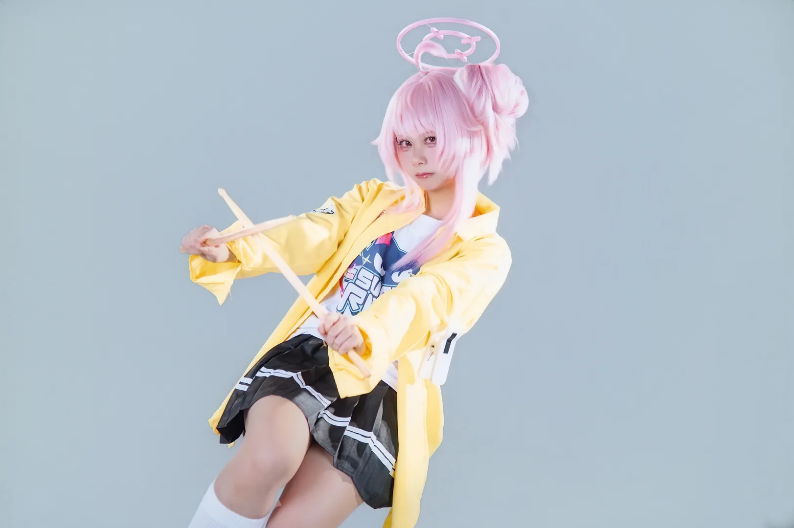 【柚鸟夏cos】蔚蓝档案乐队小夏，一起踏上摇滚之路 - 第 9 张