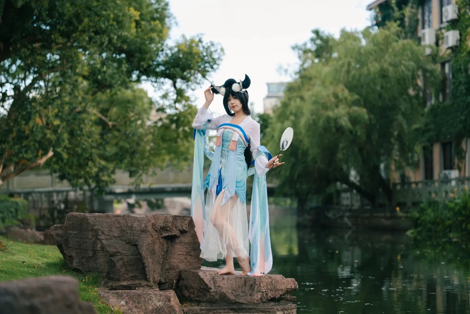 【嫦娥cos】王者荣耀如梦令，定格仙气飘飘的瞬间 - 第 4 张