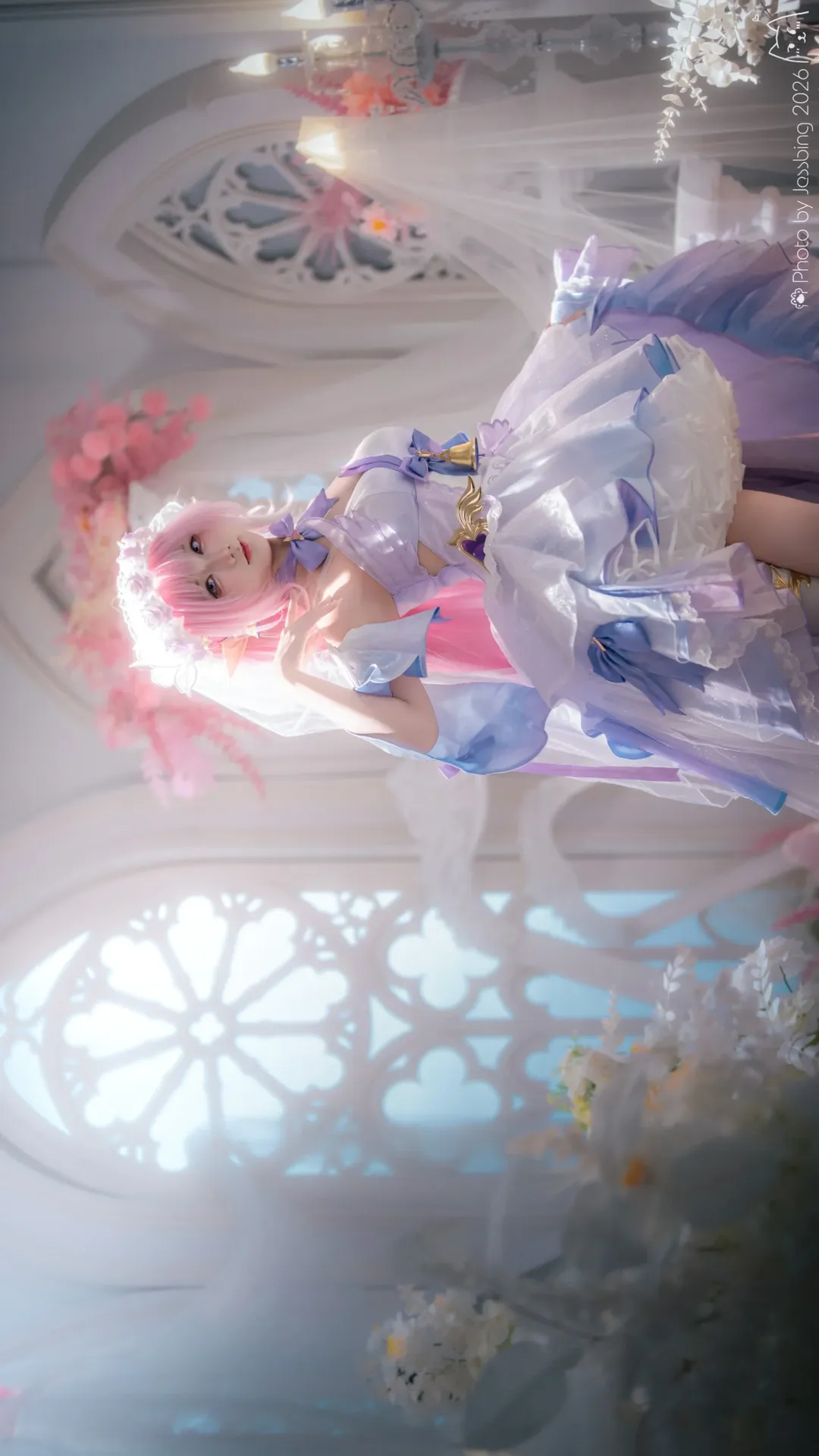 【爱丽希雅cos】崩坏3花嫁造型的创作分享 - 第 7 张