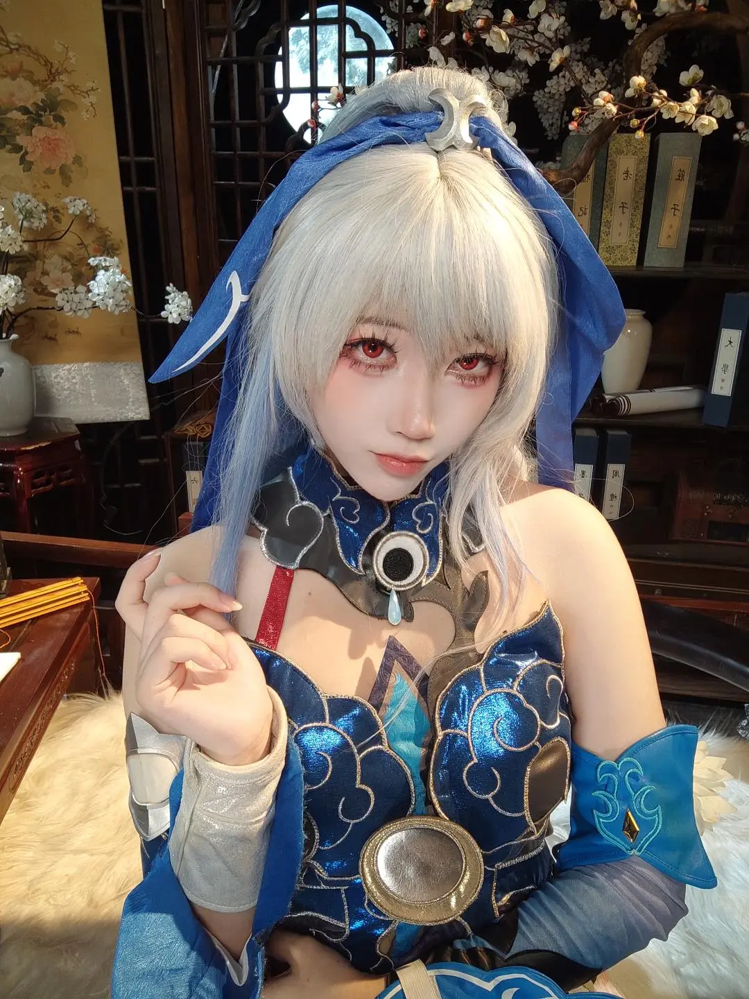 【鏡流cos】崩壞星穹鐵道劍首，硃紅眼眸的細節還原 - 第 1 張