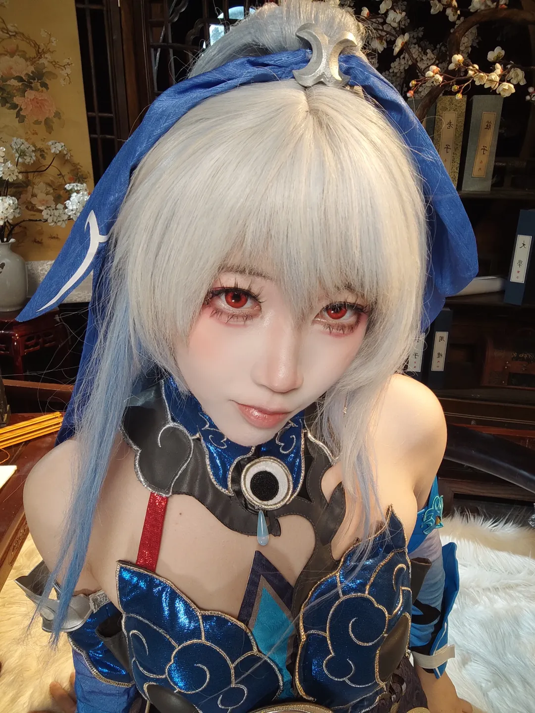【鏡流cos】崩壞星穹鐵道劍首，硃紅眼眸的細節還原 - 第 3 張