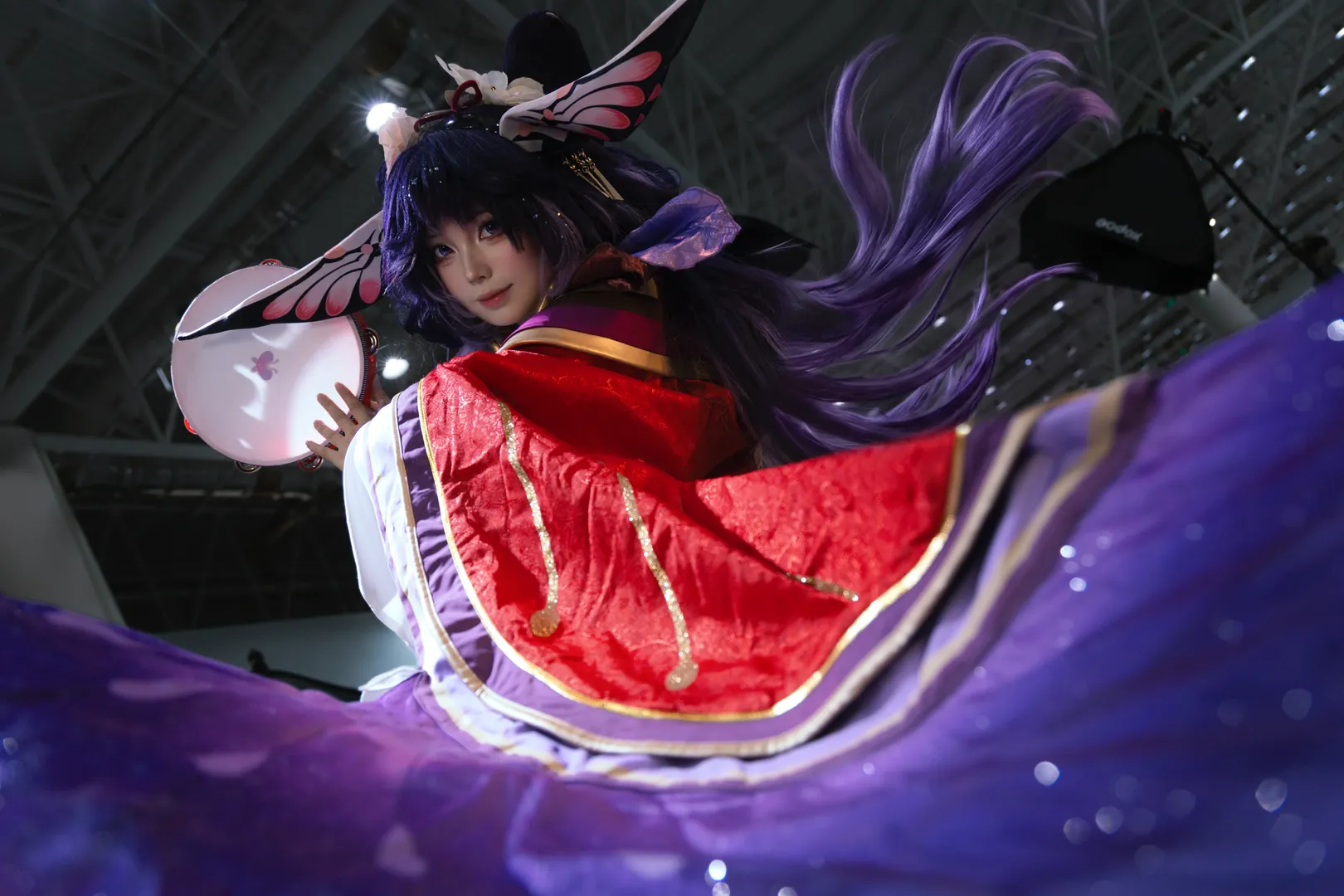 【梦引蝴蝶精cos】阴阳师十周年，蝴蝶精灵游历漫展 - 第 1 张
