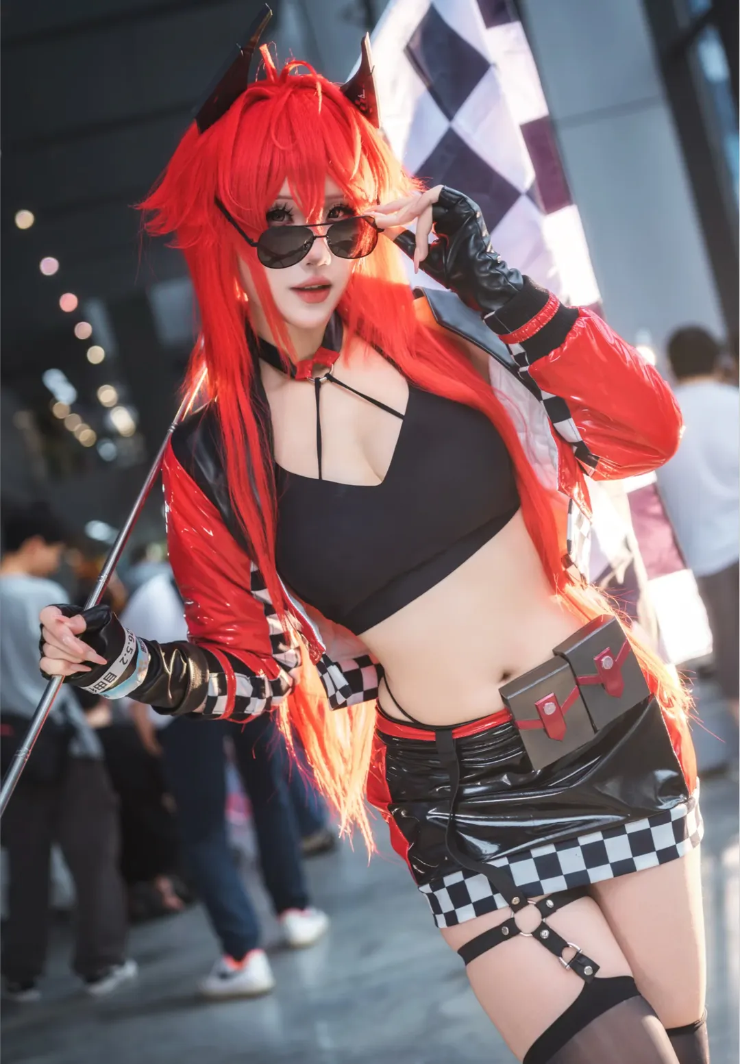 【小紅帽cos】nikke勝利女神賽車服，漫展場照記錄 - 第 1 張
