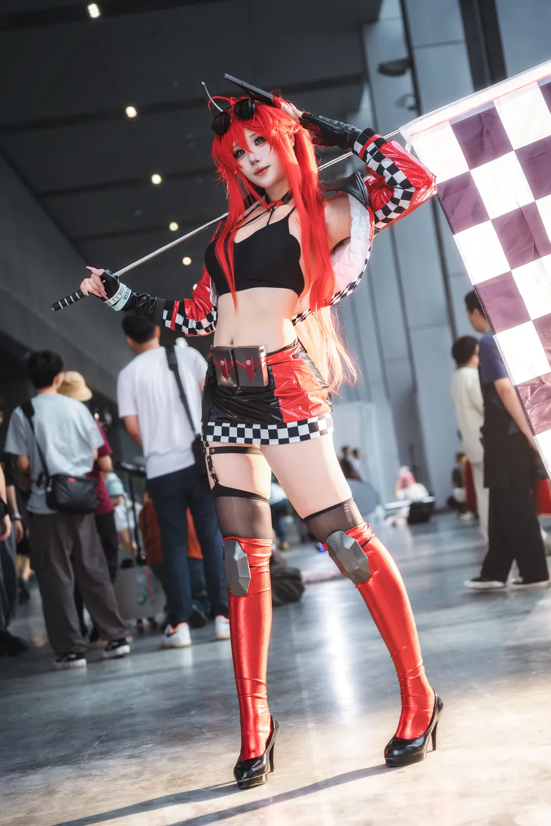 【小紅帽cos】nikke勝利女神賽車服，漫展場照記錄 - 第 4 張