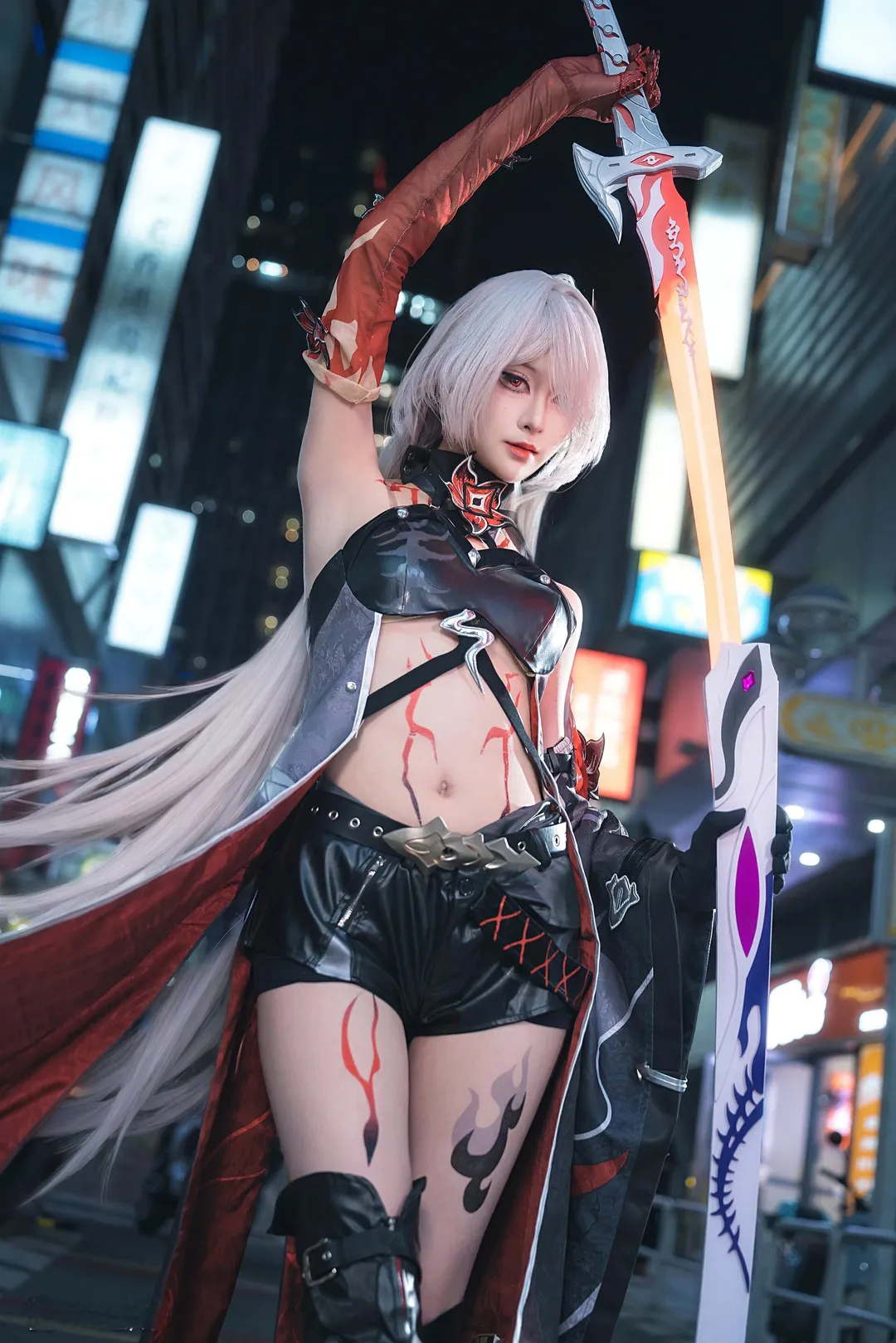 【黄泉cos】崩坏星穹铁道 夜景街头正片记录 - 第 2 张