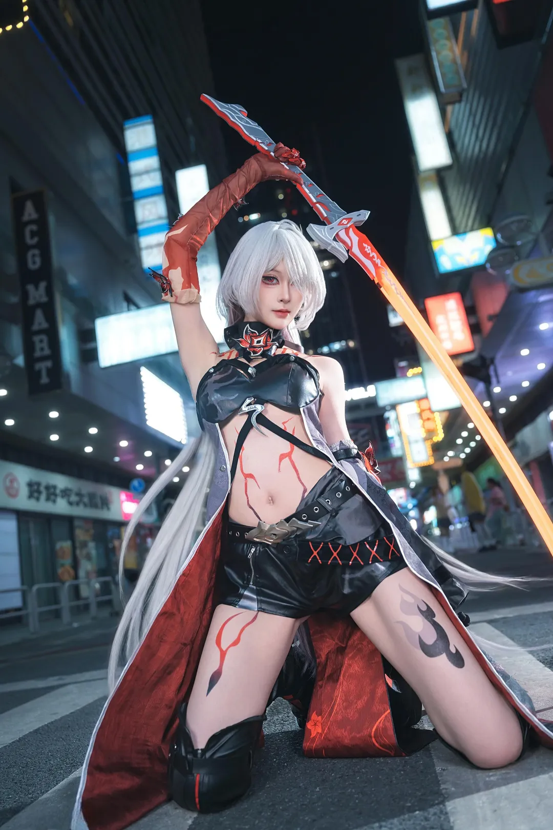 【黄泉cos】崩坏星穹铁道 夜景街头正片记录 - 第 3 张