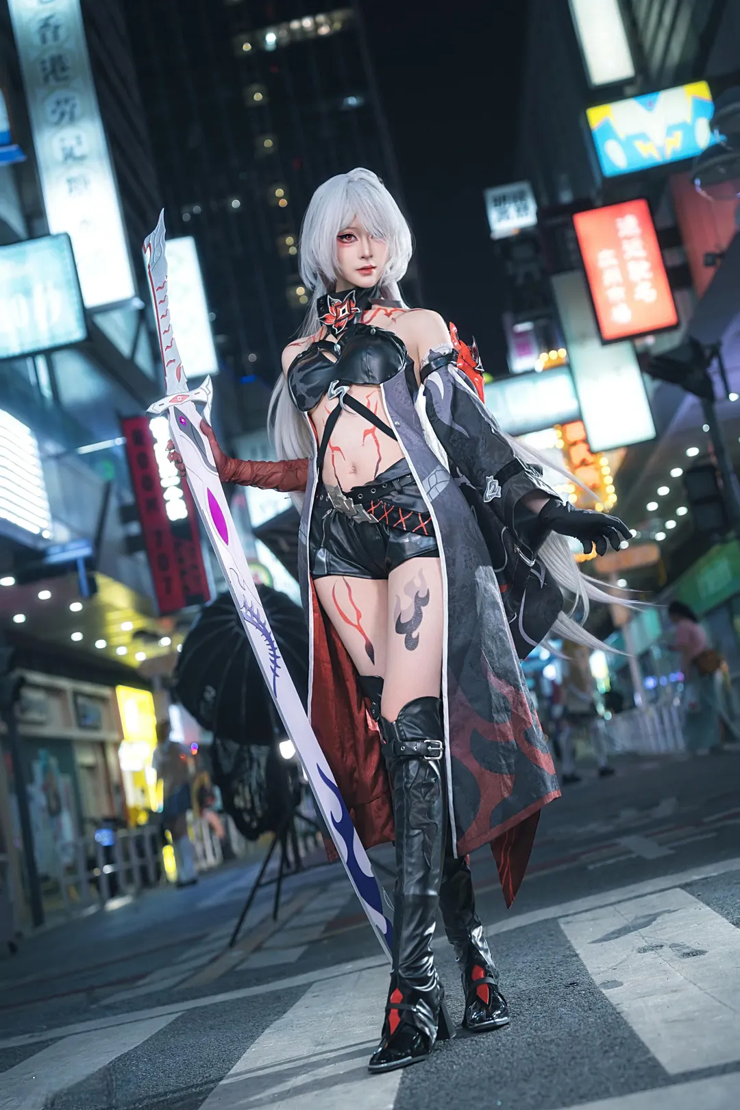 【黄泉cos】崩坏星穹铁道 夜景街头正片记录 - 第 4 张