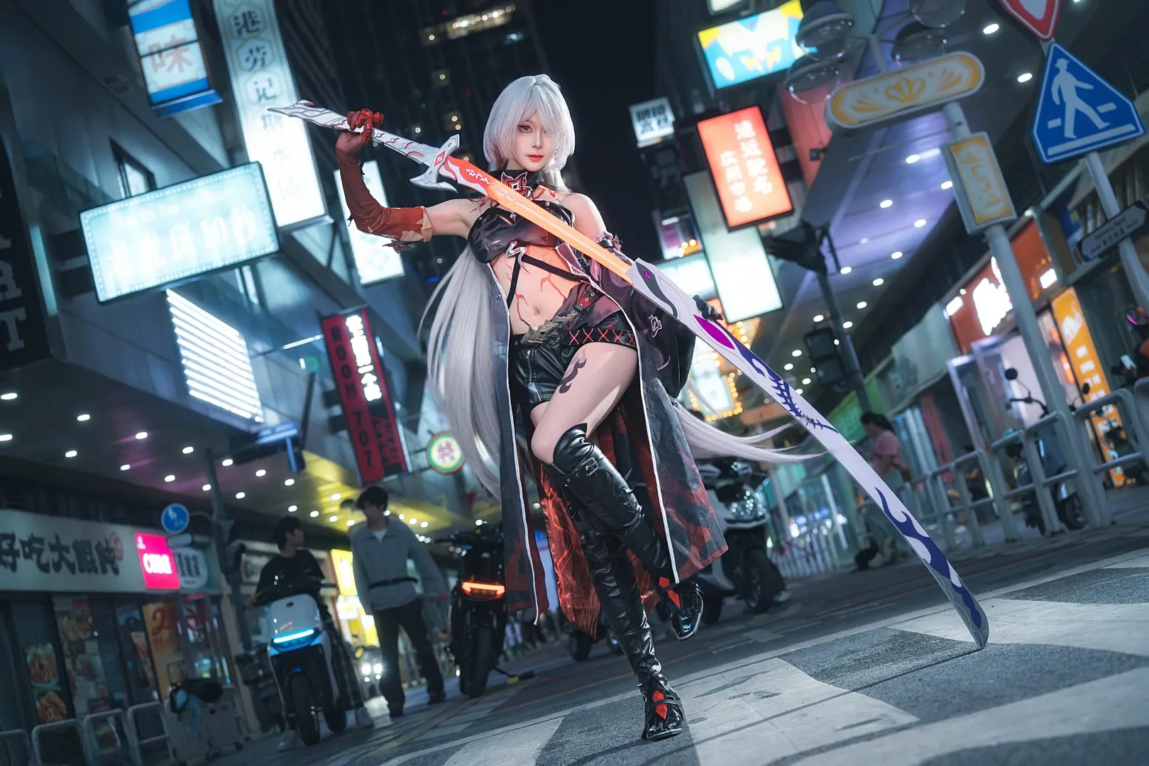 【黄泉cos】崩坏星穹铁道 夜景街头正片记录 - 第 5 张