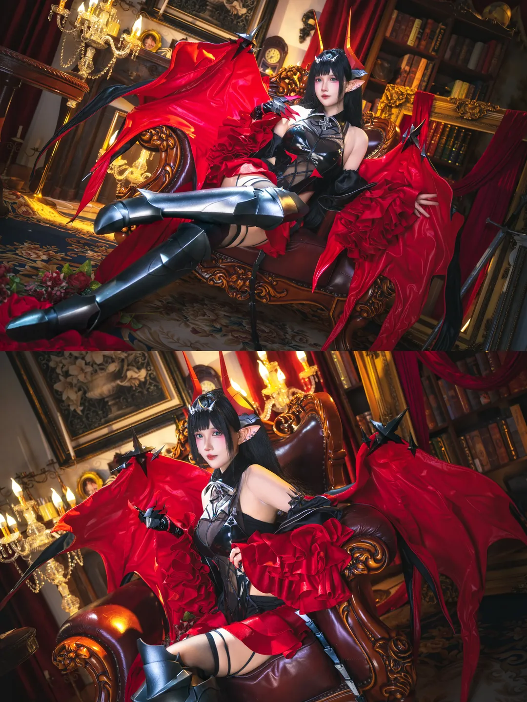 【葛兹cos】碧蓝航线黑红恶魔风正片分享 - 第 1 张