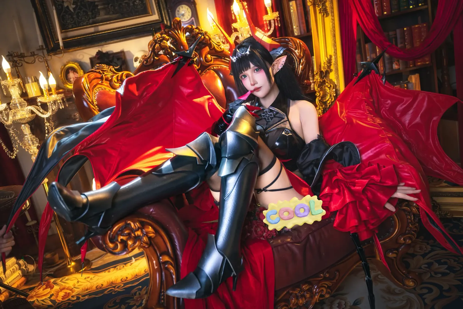 【葛兹cos】碧蓝航线黑红恶魔风正片分享 - 第 5 张
