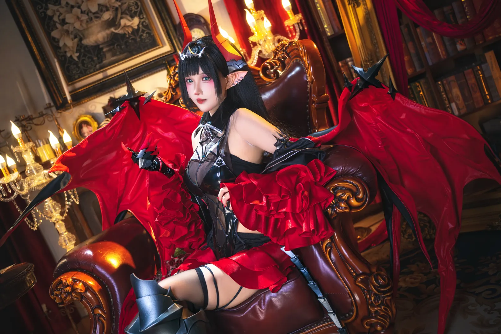 【葛兹cos】碧蓝航线黑红恶魔风正片分享 - 第 7 张