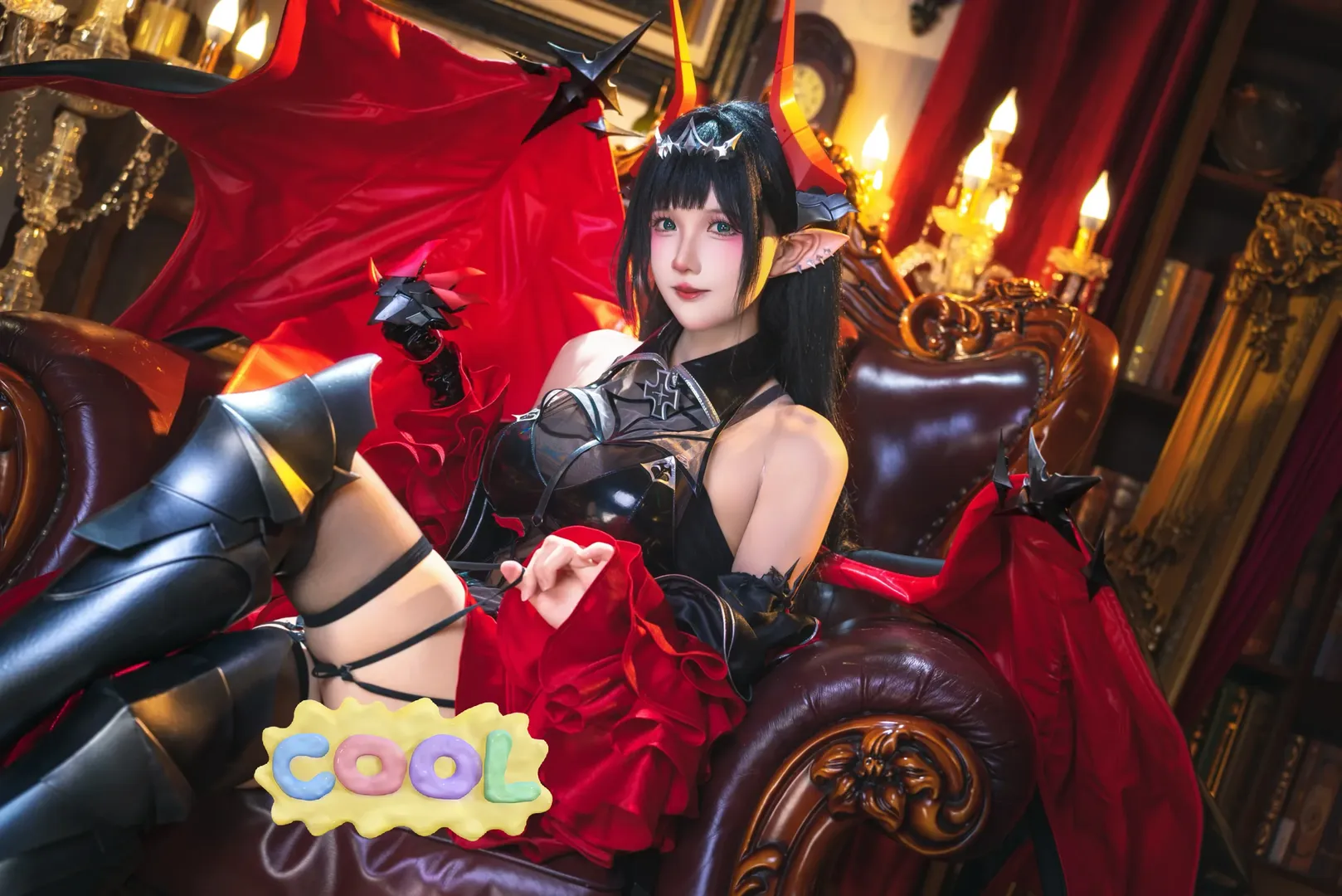 【葛兹cos】碧蓝航线黑红恶魔风正片分享 - 第 8 张