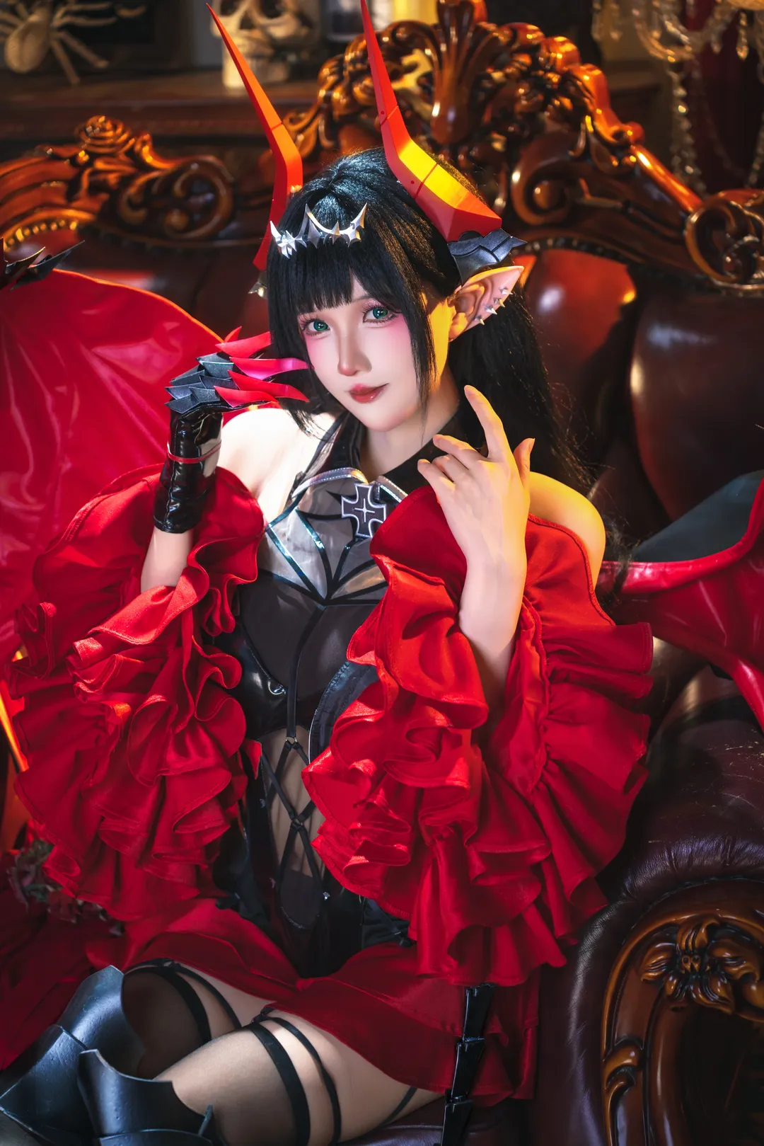 【葛兹cos】碧蓝航线黑红恶魔风正片分享 - 第 9 张