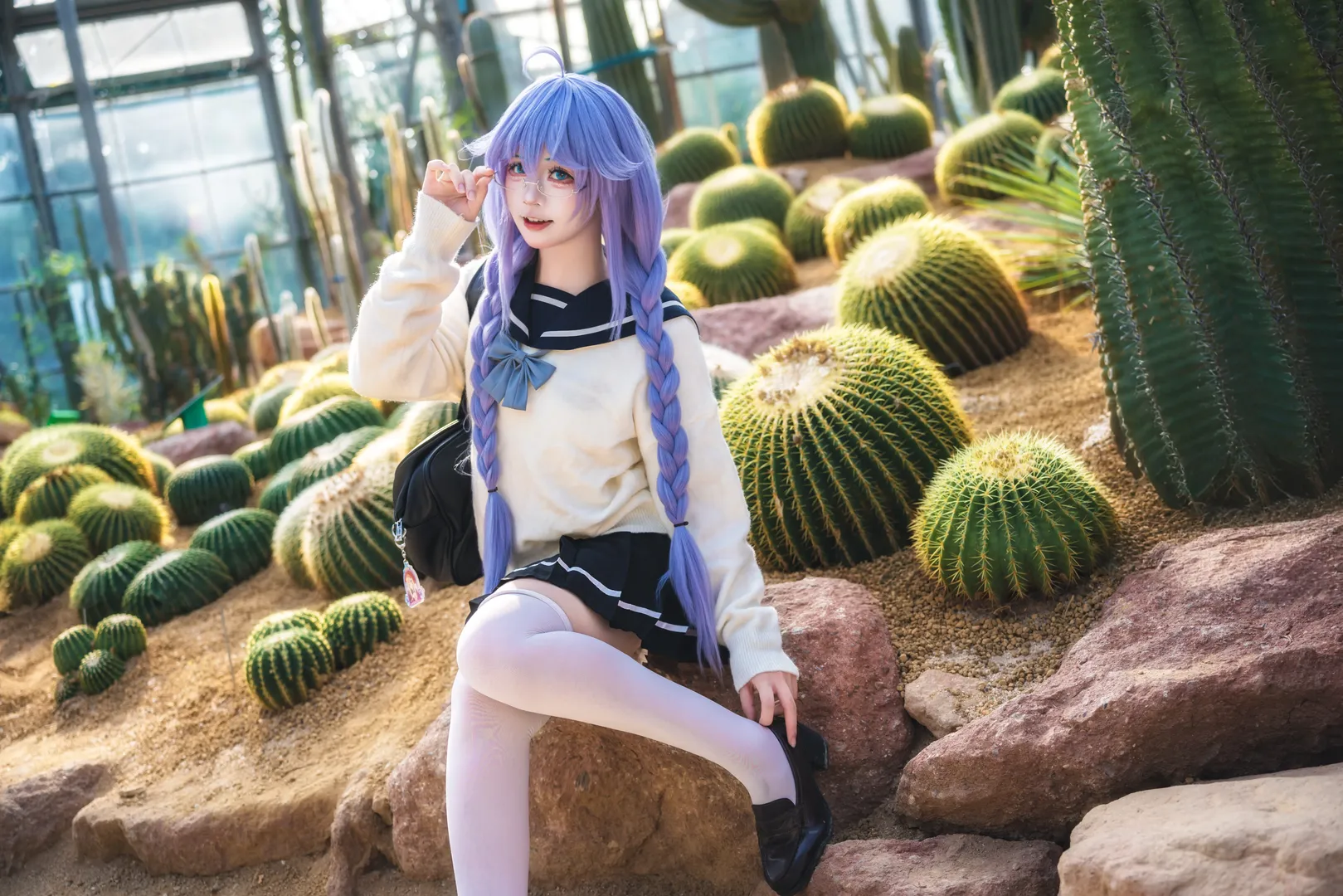 【洛琪希cos】华南植物园里的水手服少女 - 第 4 张