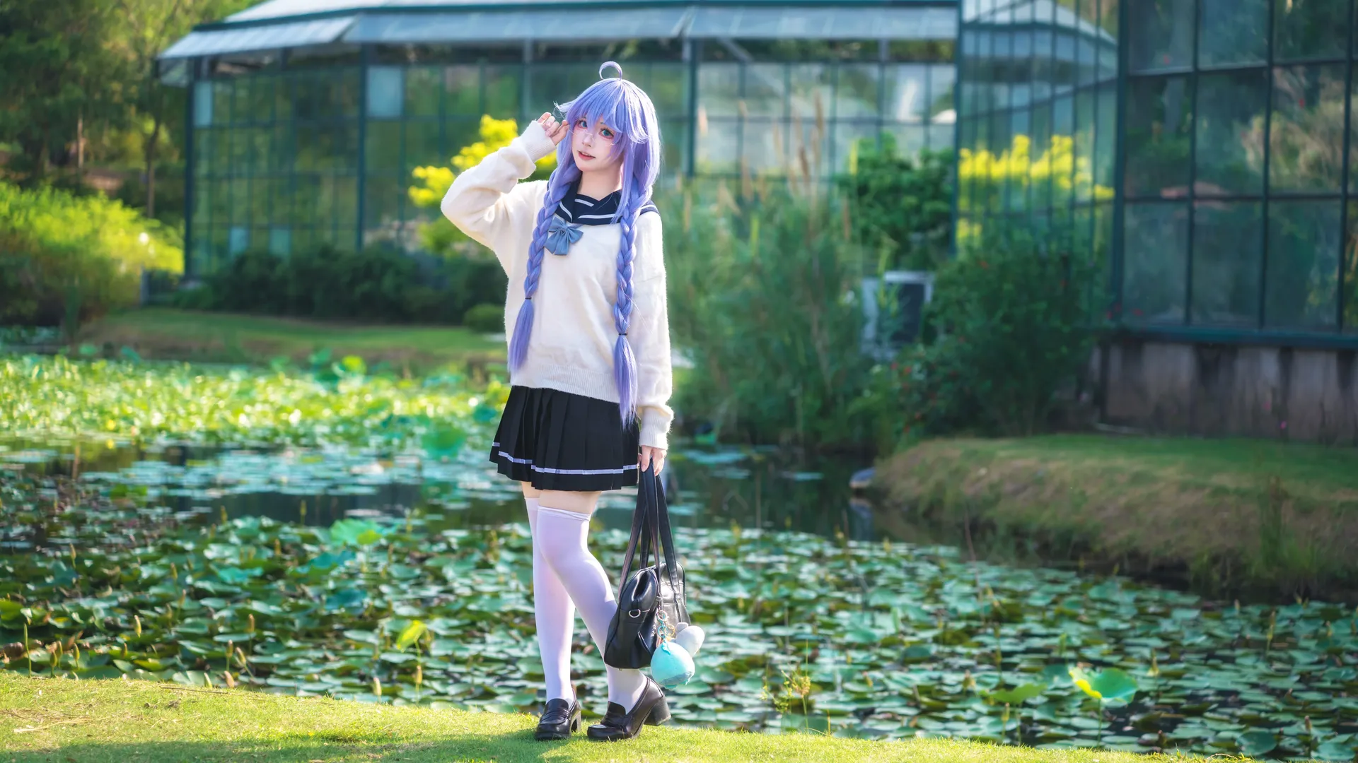 【洛琪希cos】华南植物园里的水手服少女 - 第 5 张