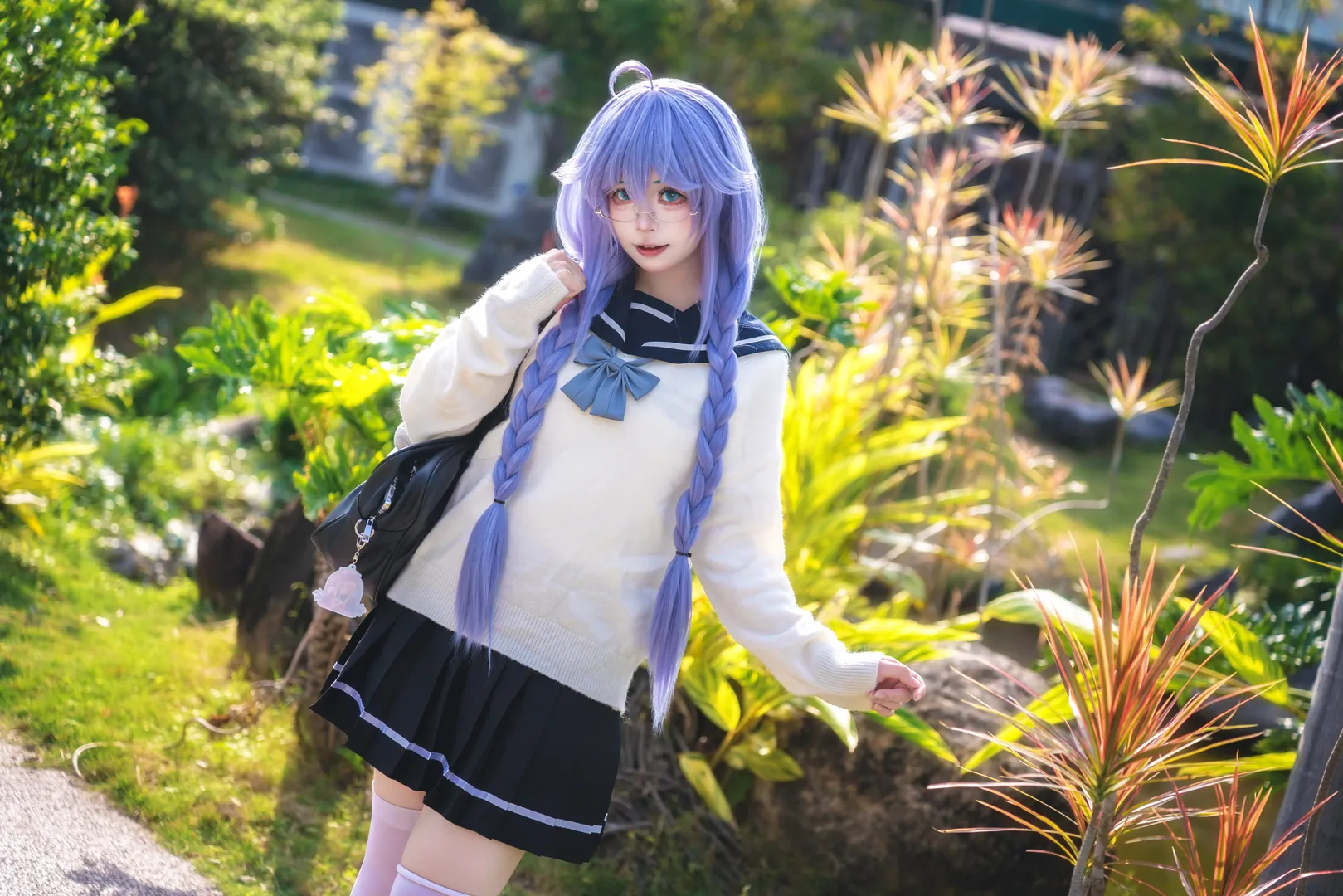 【洛琪希cos】华南植物园里的水手服少女 - 第 6 张