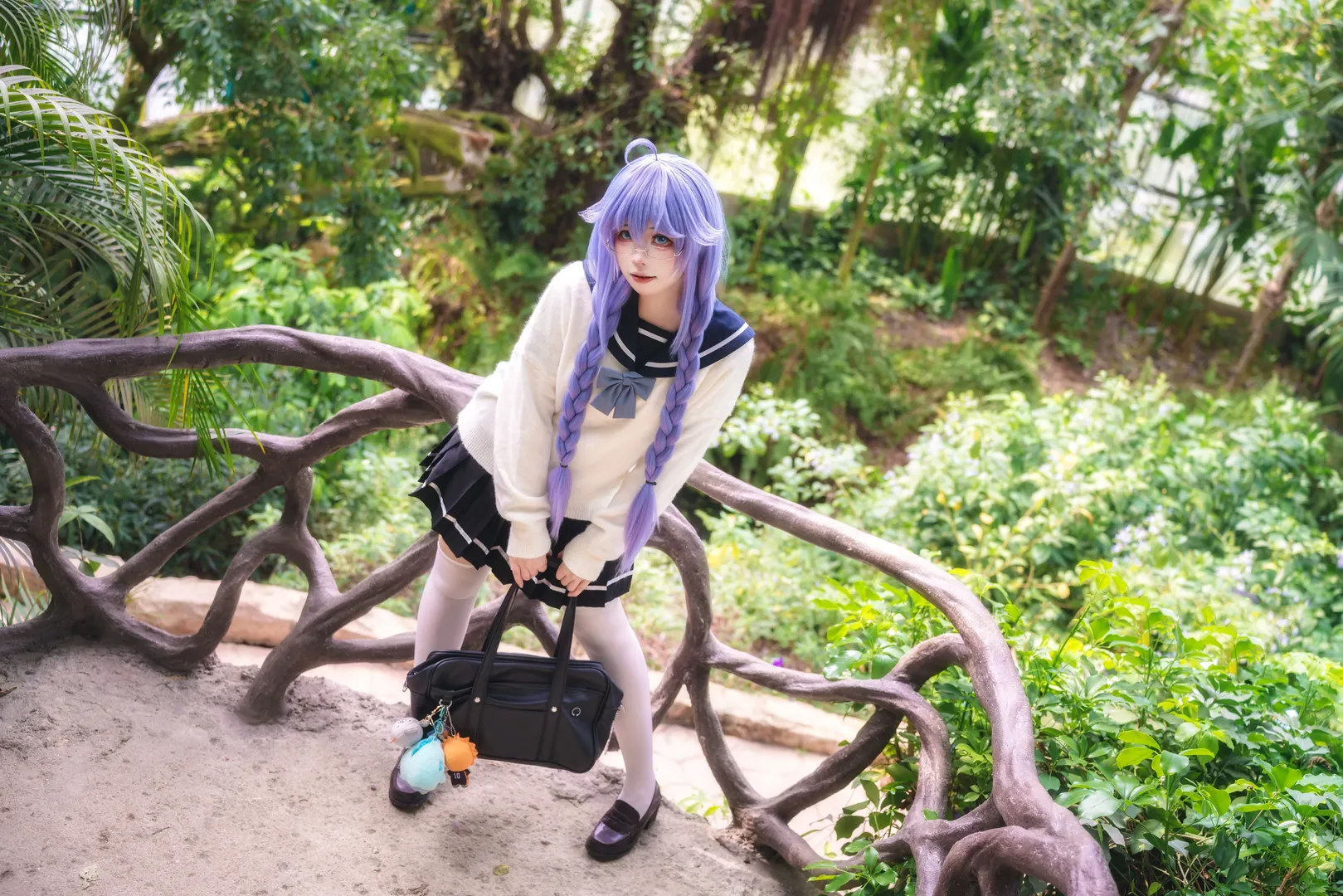 【洛琪希cos】华南植物园里的水手服少女 - 第 7 张