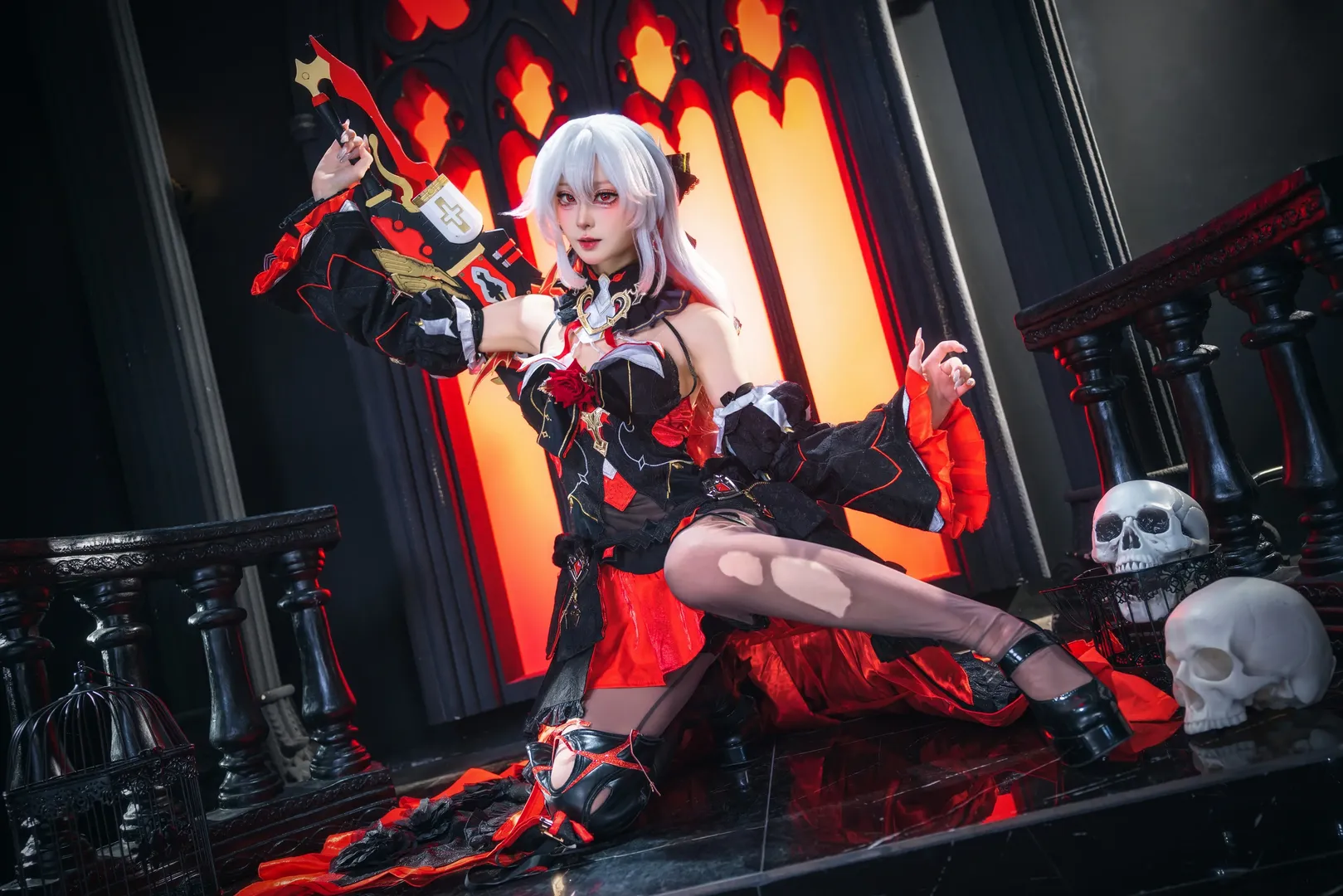 【德丽莎cos】崩坏3暗黑哥特风正片拍摄记录 - 第 5 张