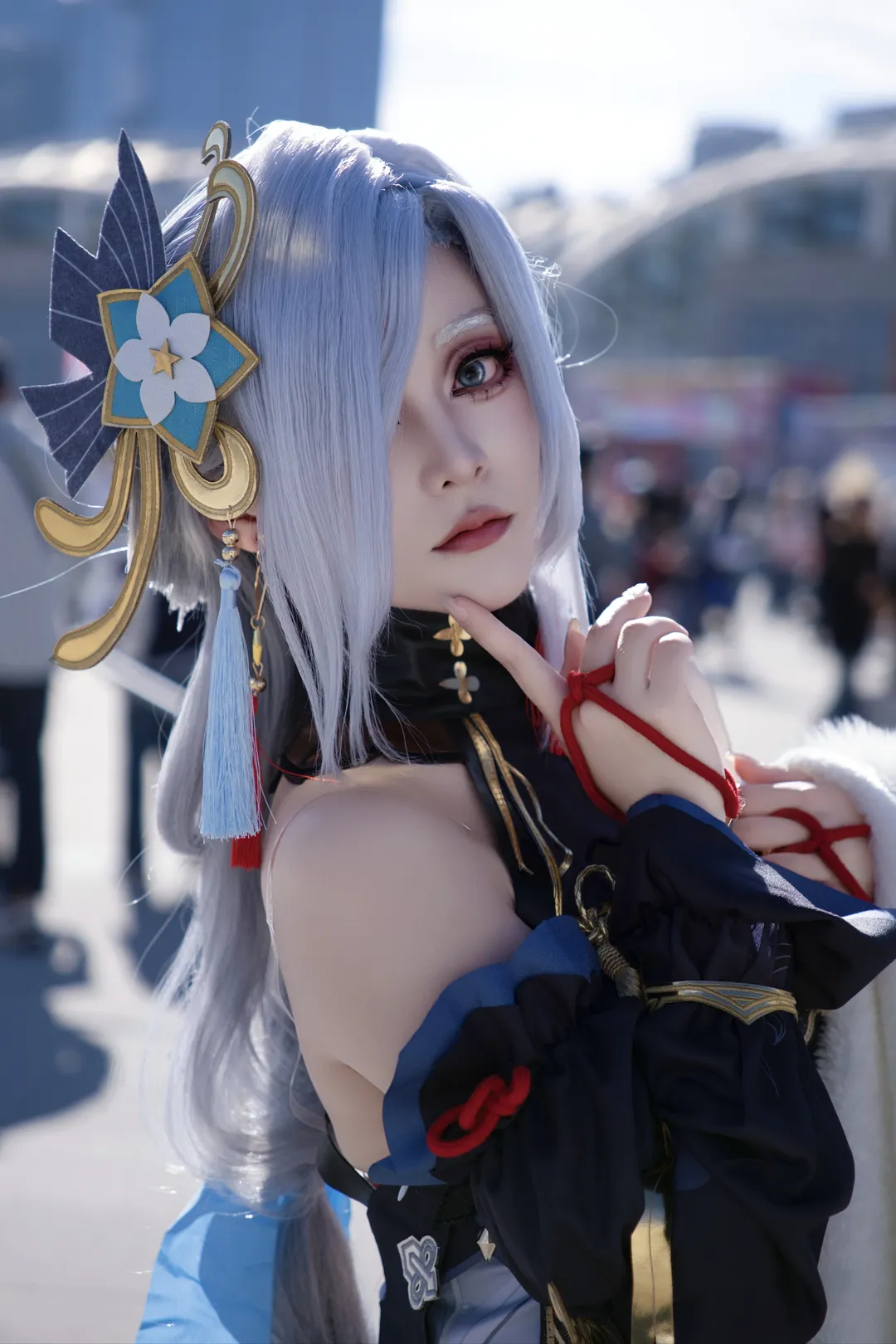 【申鹤cos】原神申鹤清冷感妆造与拍摄分享 - 第 1 张