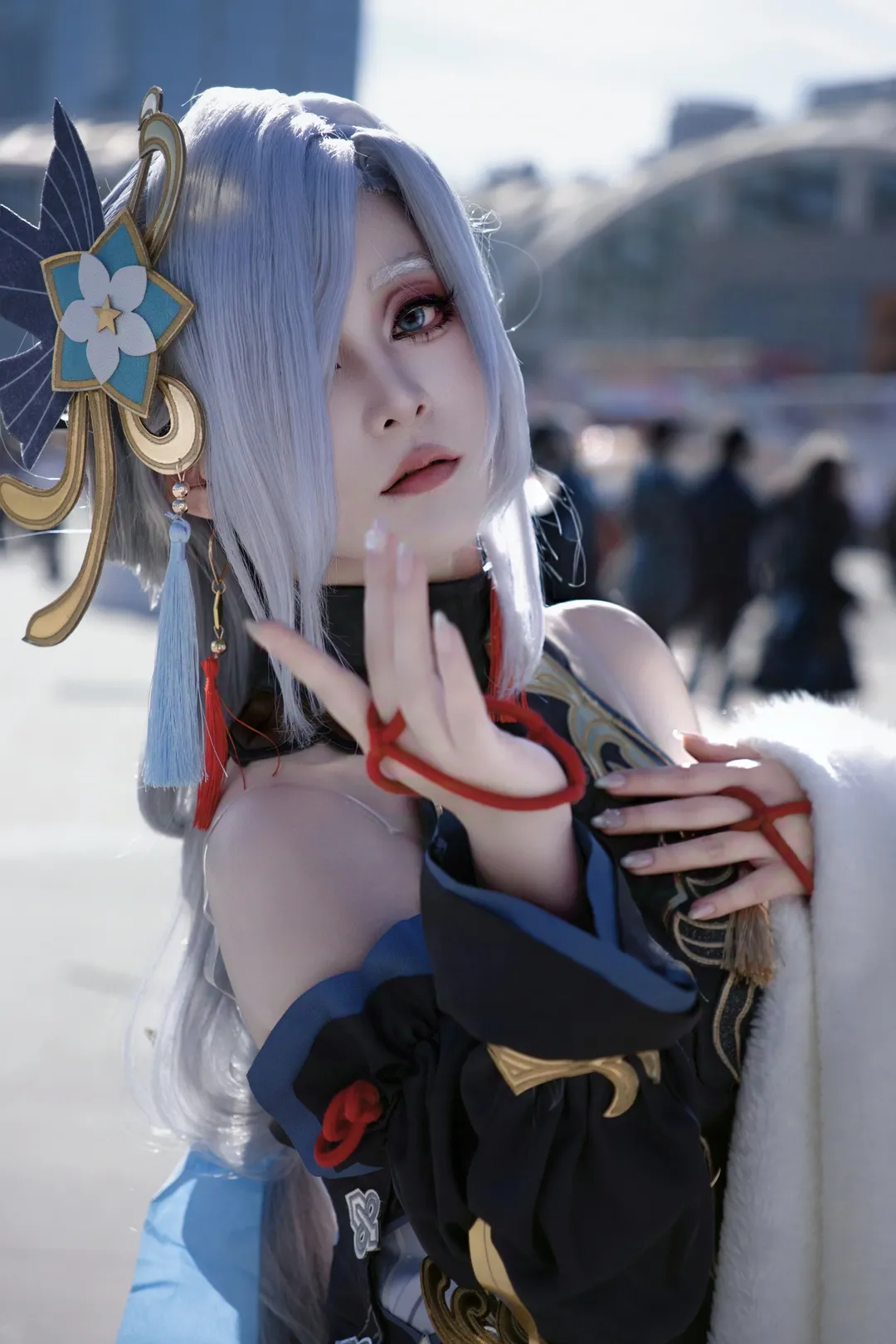 【申鹤cos】原神申鹤清冷感妆造与拍摄分享 - 第 2 张