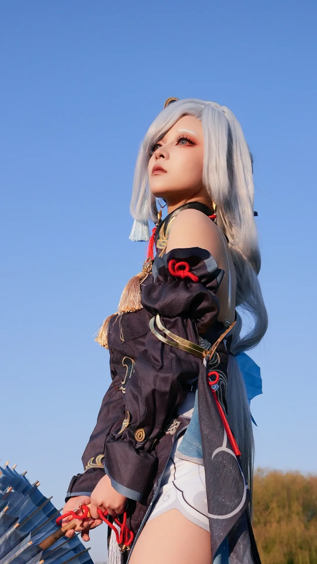 【申鹤cos】原神角色外景拍摄，夕阳下的孤傲与飘逸 - 第 5 张