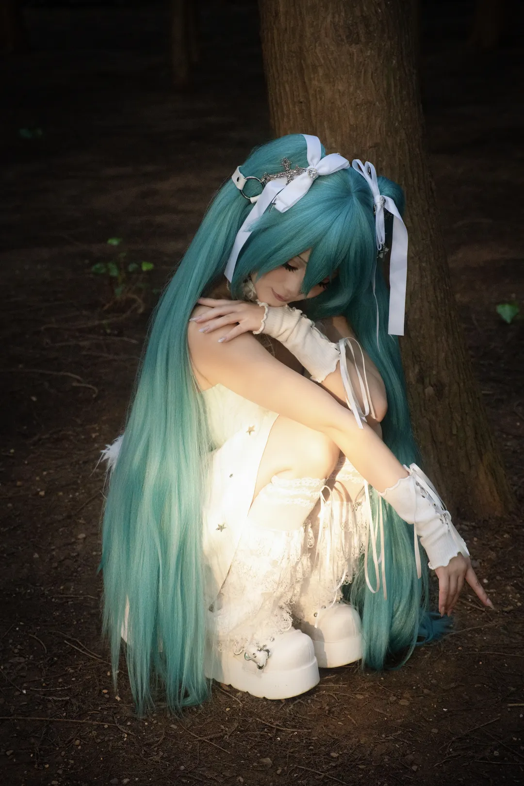 【初音未來cos】林間的漏光與未暗的青色頻率 - 第 3 張