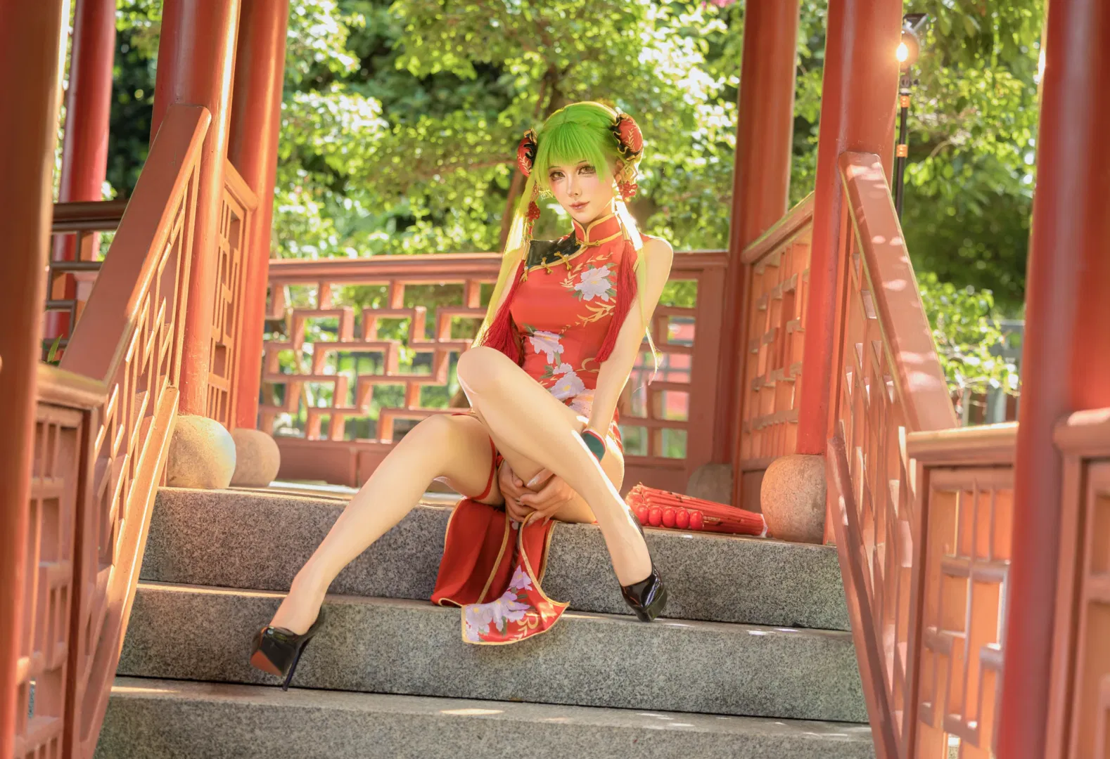 【C.C.cos】反叛的鲁鲁修旗袍中华娘造型存档 - 第 3 张