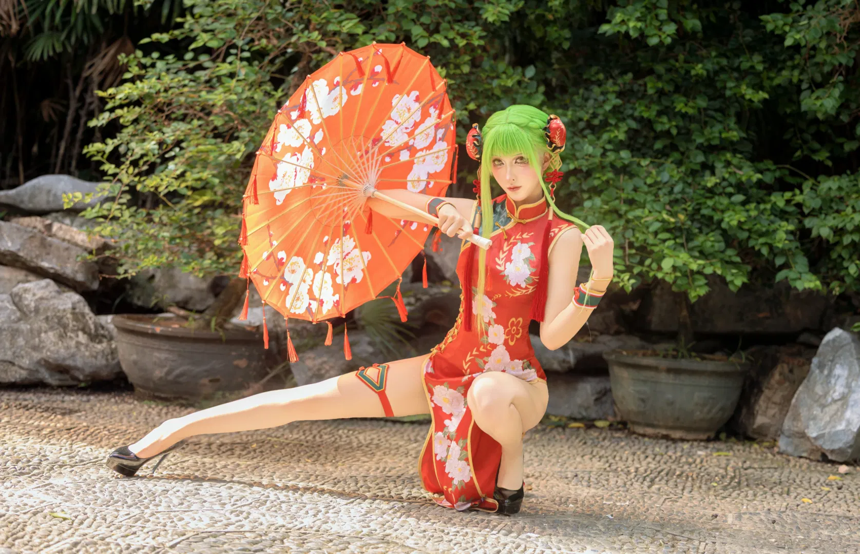【C.C.cos】反叛的鲁鲁修旗袍中华娘造型存档 - 第 4 张