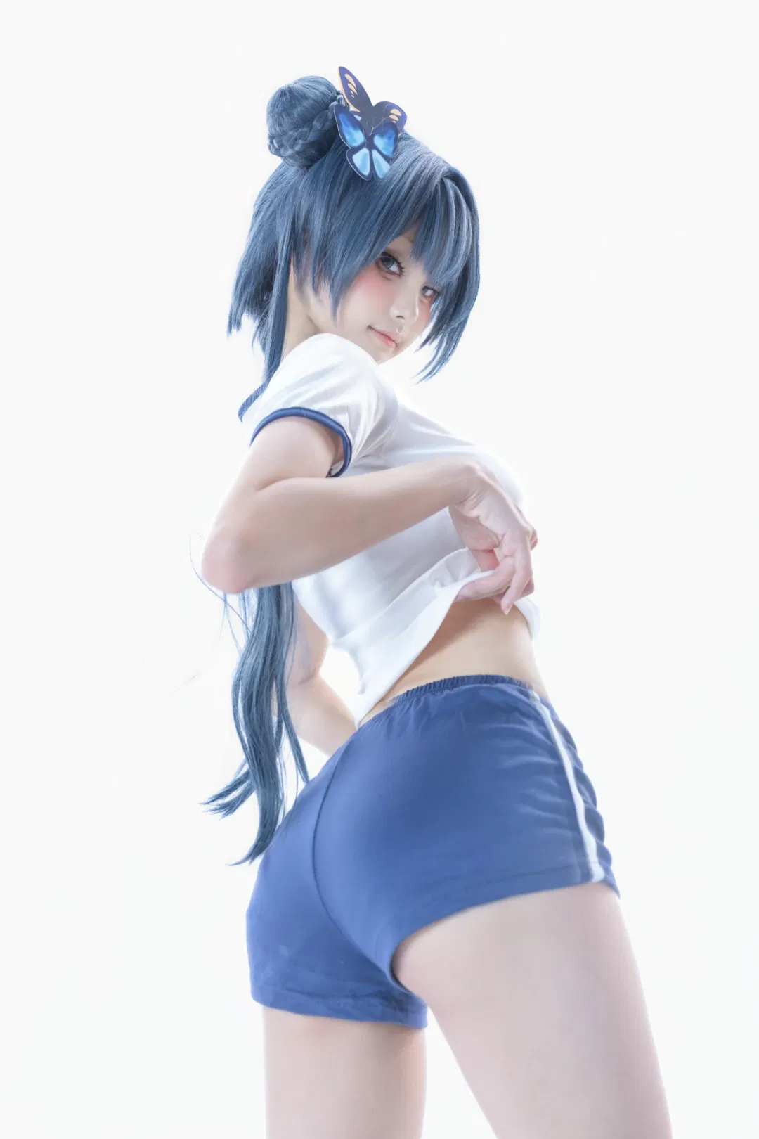 【龙华妃咲cos】蔚蓝档案体操服运动风展示 - 第 1 张