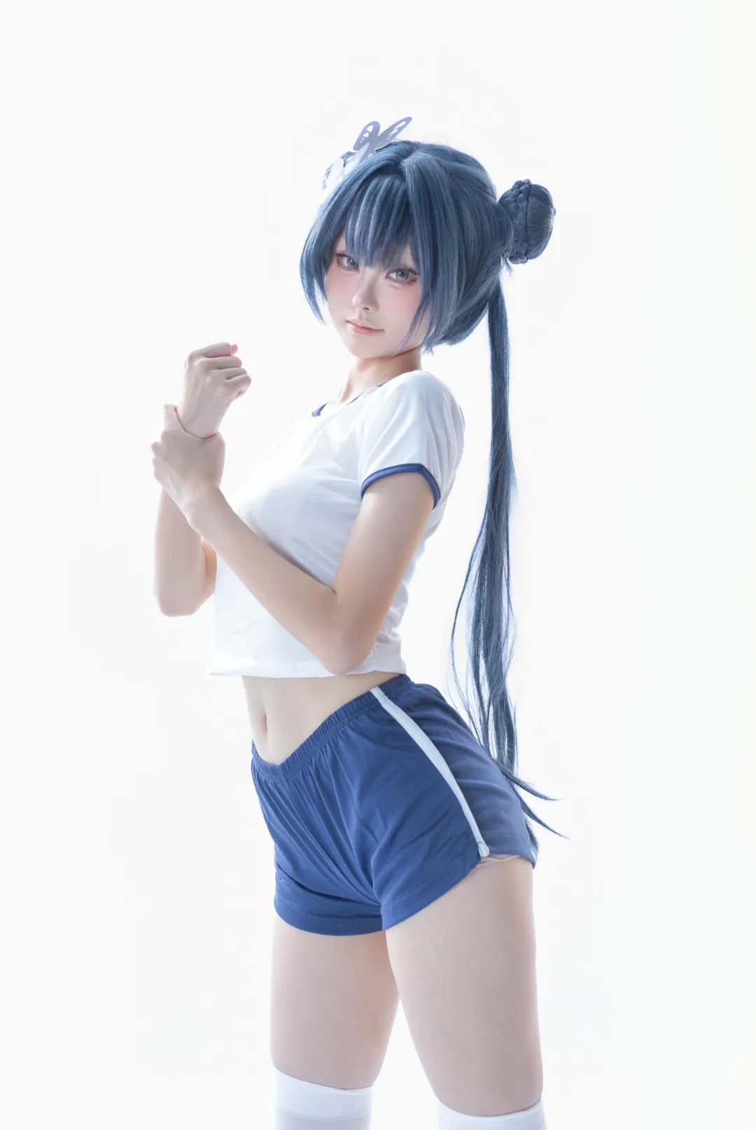 【龙华妃咲cos】蔚蓝档案体操服运动风展示 - 第 3 张