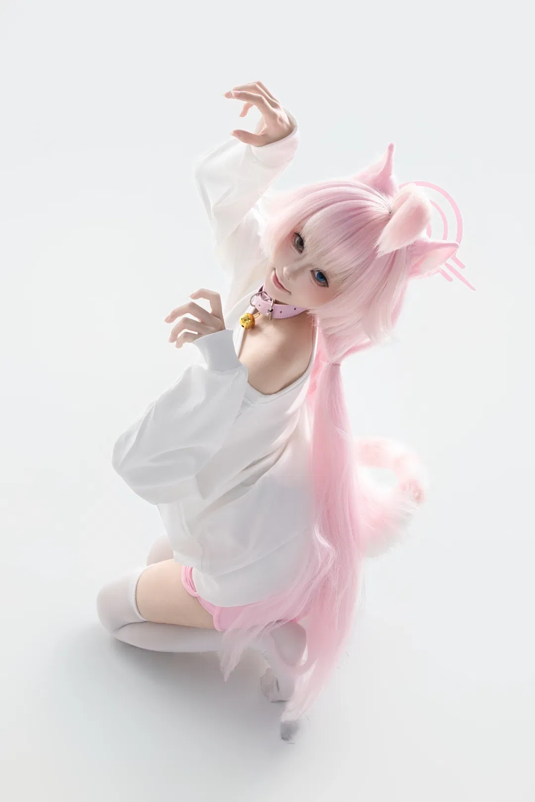 【小鸟游星野cos】蔚蓝档案的粉发猫耳少女 - 第 1 张