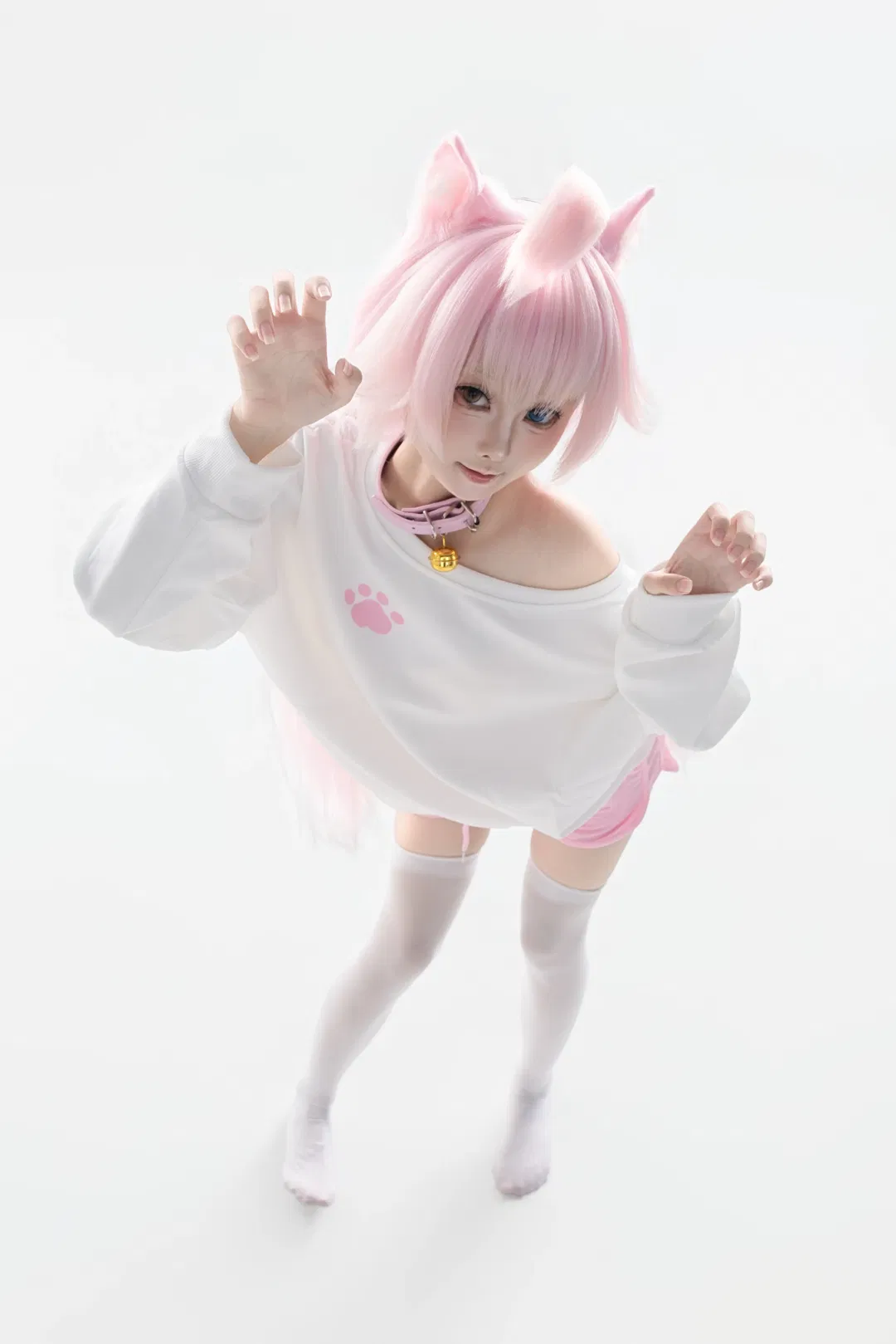 【小鸟游星野cos】蔚蓝档案的粉色猫猫日常 - 第 1 张