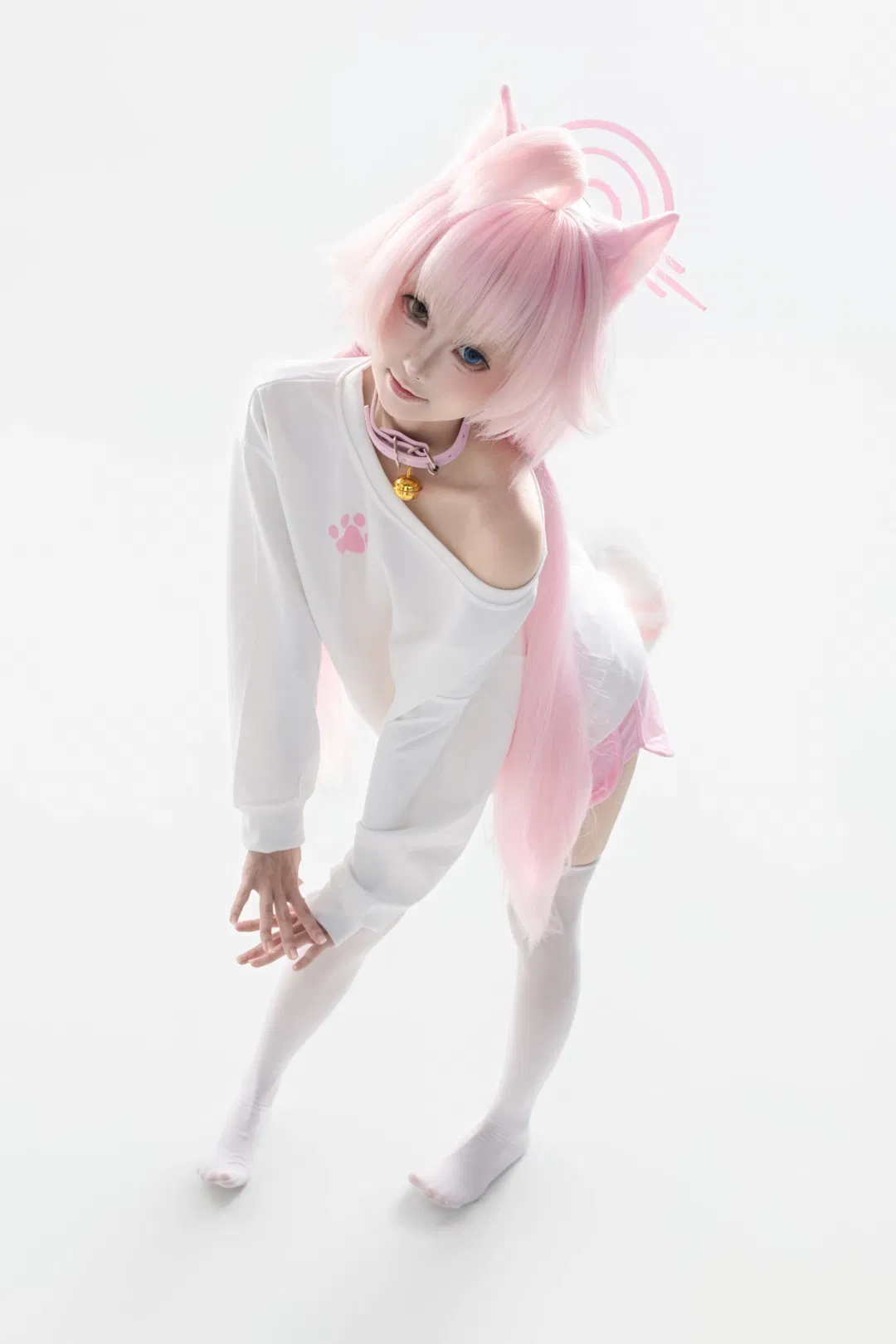 【小鸟游星野cos】蔚蓝档案的粉色猫猫日常 - 第 2 张
